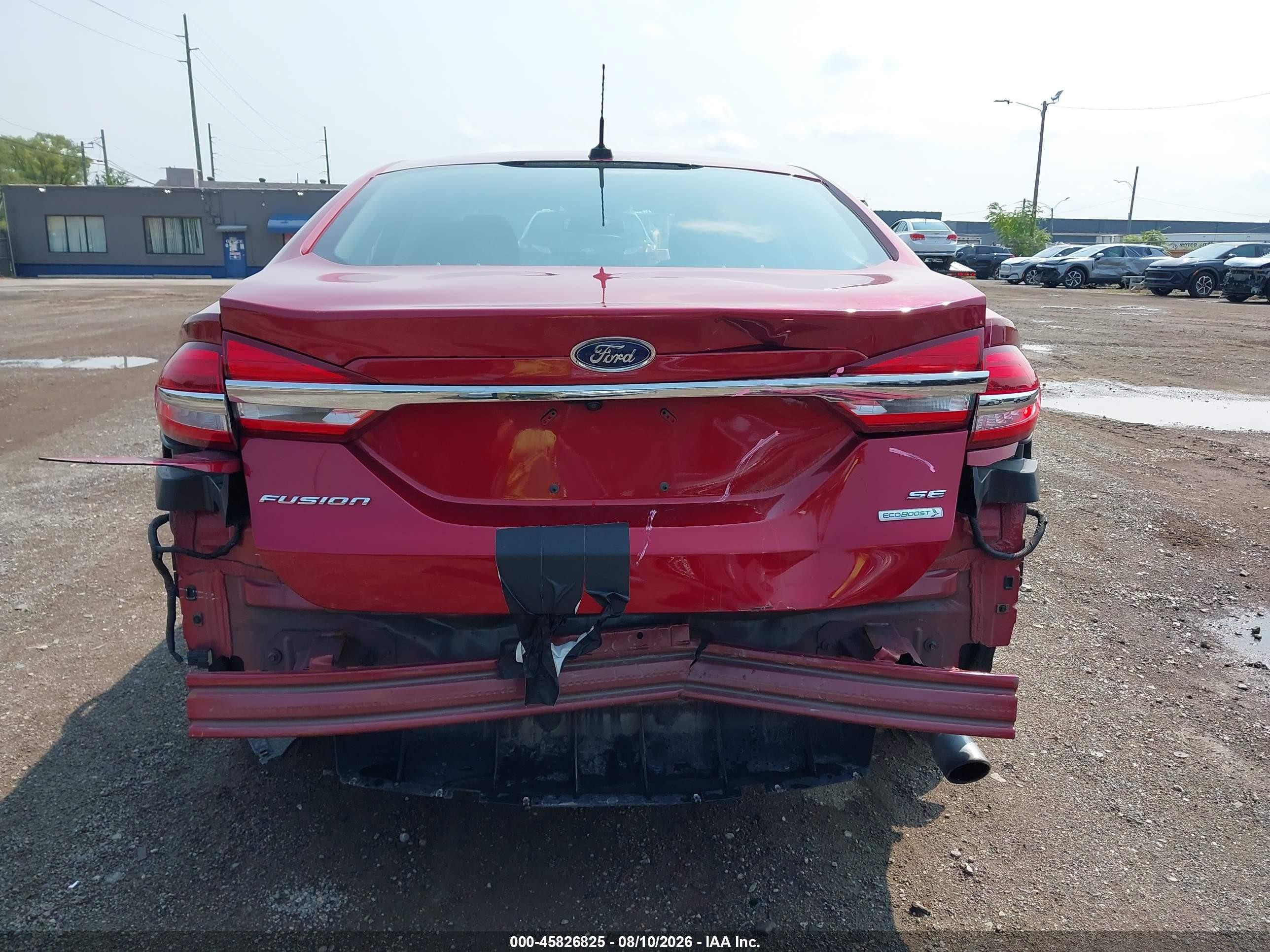 2018 Ford Fusion Se Red vin: 3FA6P0HD8JR266676