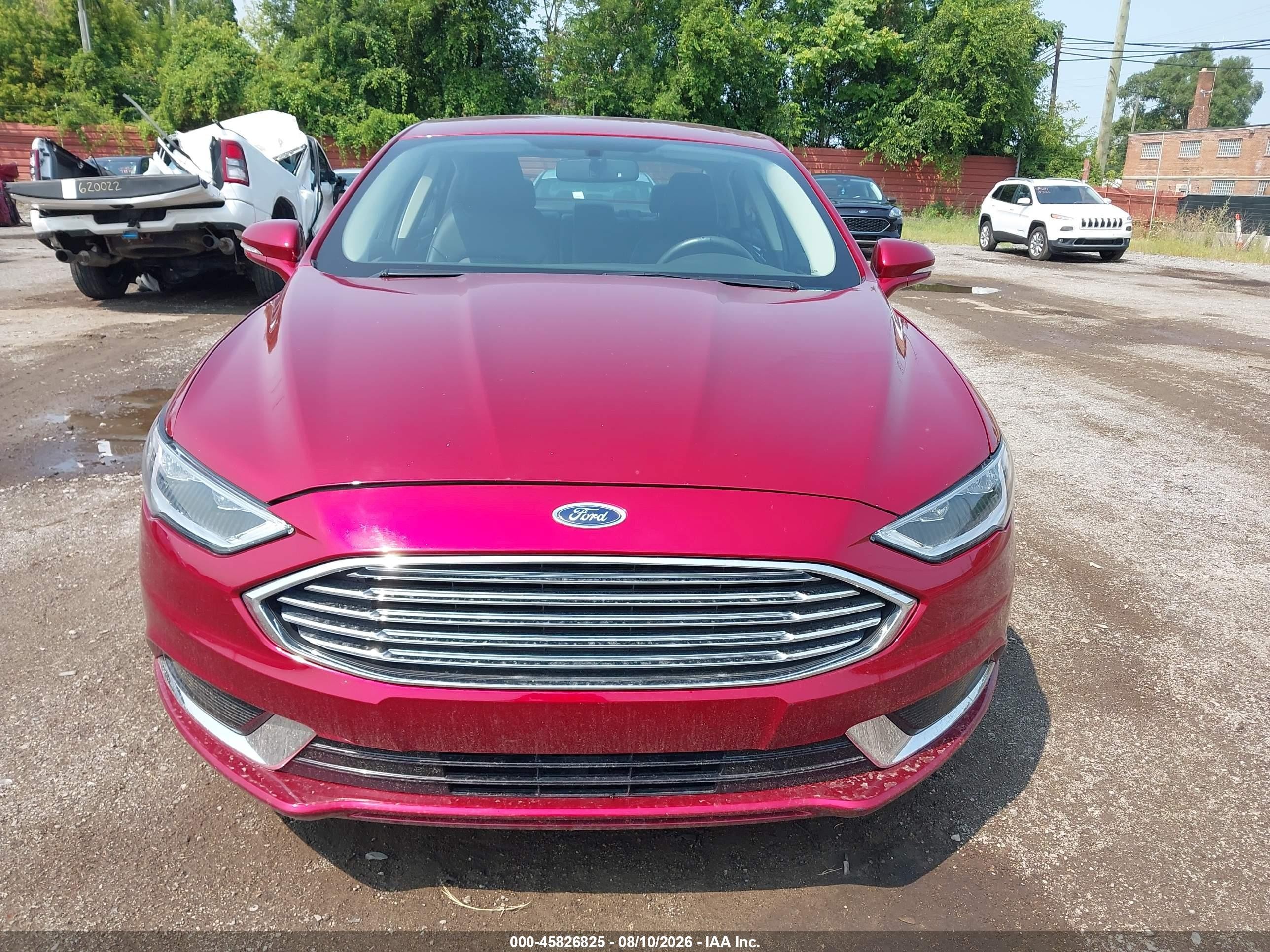 2018 Ford Fusion Se Red vin: 3FA6P0HD8JR266676