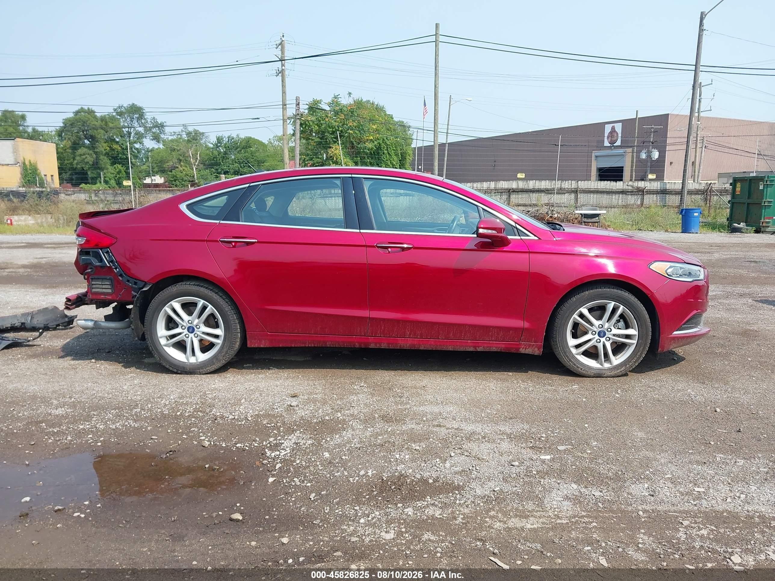 2018 Ford Fusion Se Red vin: 3FA6P0HD8JR266676