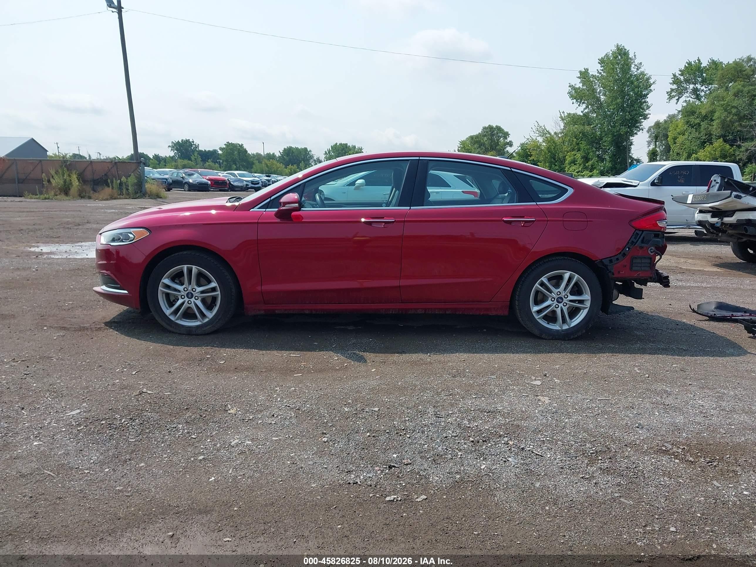 2018 Ford Fusion Se Red vin: 3FA6P0HD8JR266676