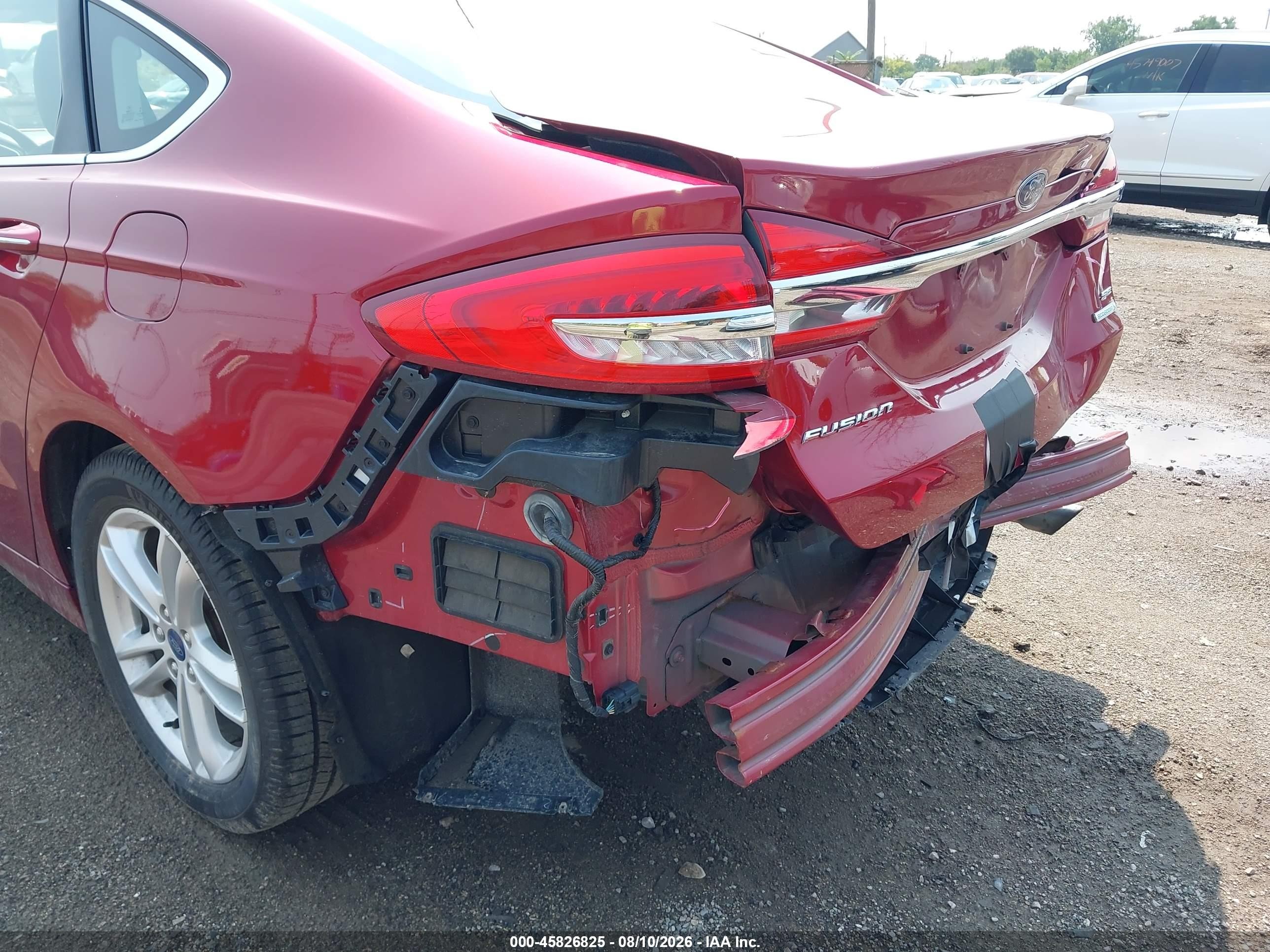 2018 Ford Fusion Se Red vin: 3FA6P0HD8JR266676