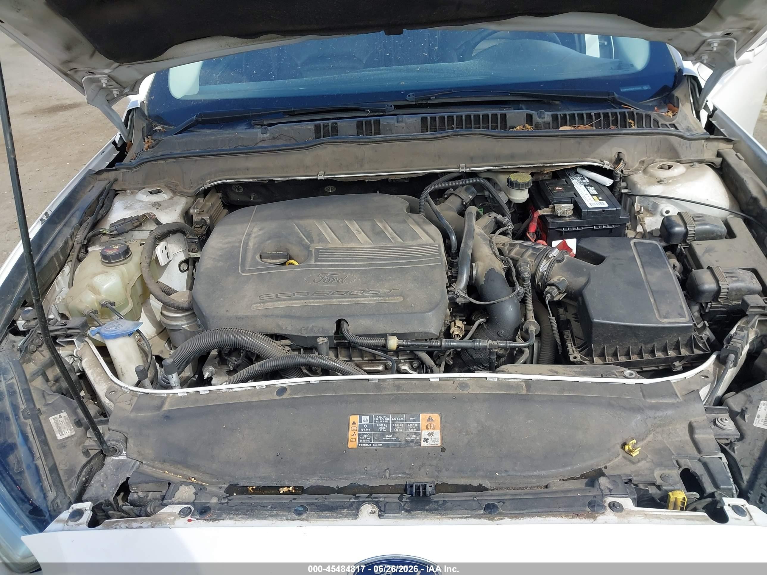 2014 Ford Fusion Se White vin: 3FA6P0HD9ER103329