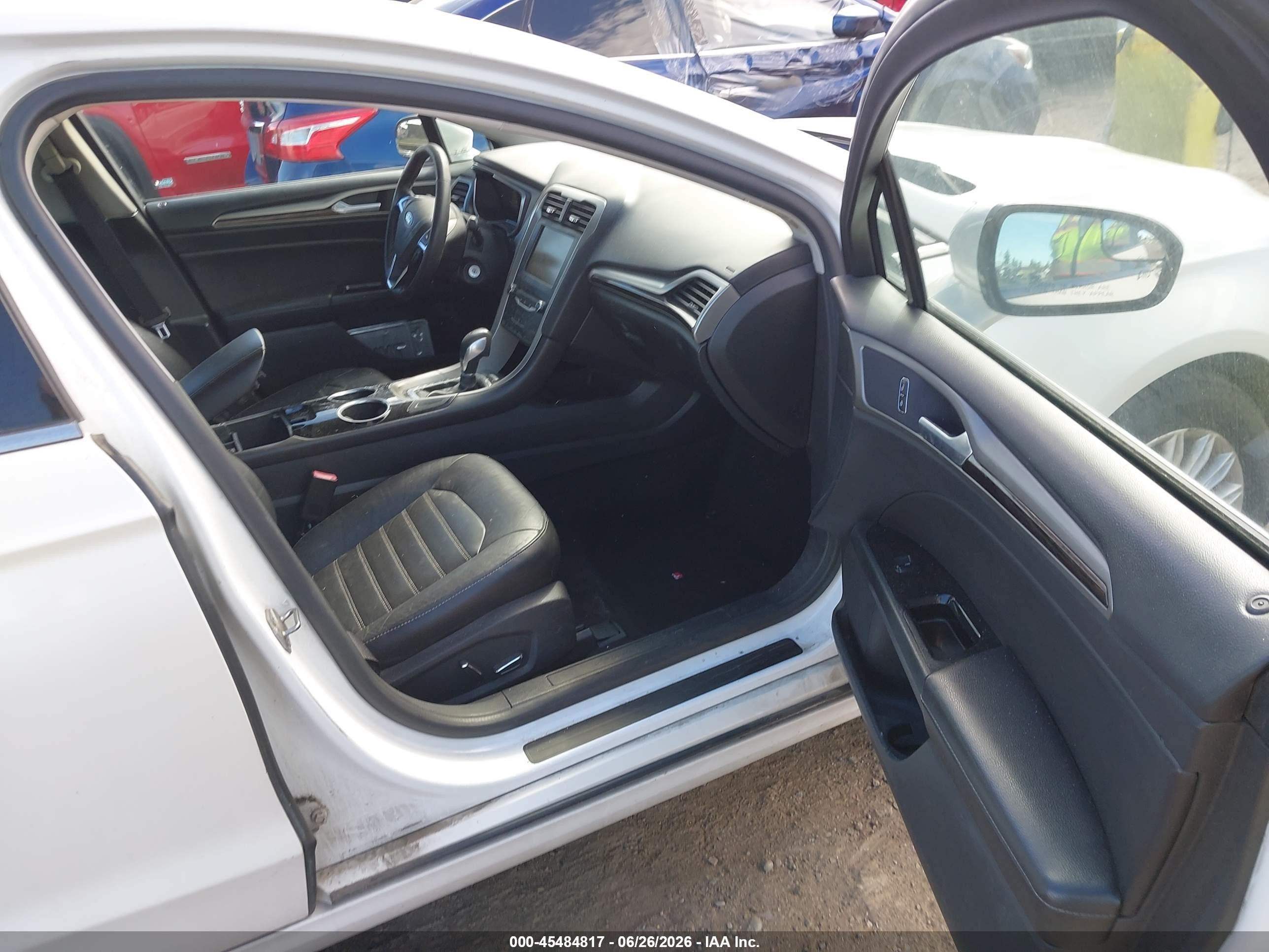 2014 Ford Fusion Se White vin: 3FA6P0HD9ER103329