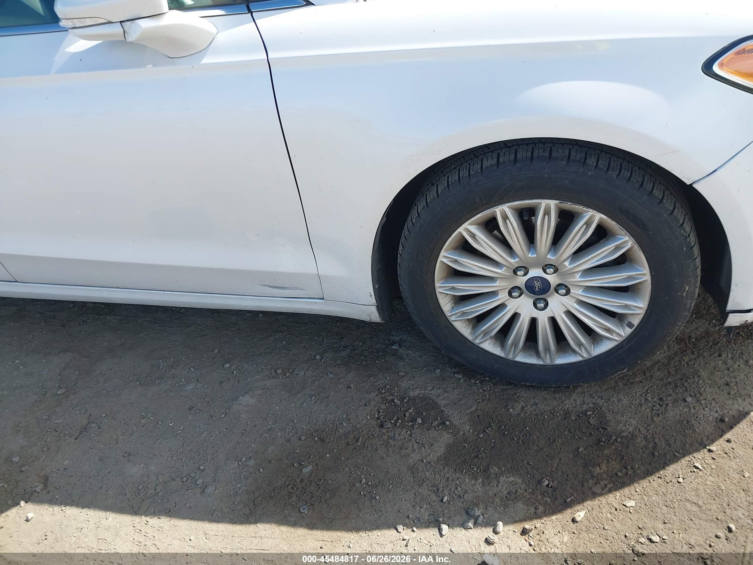 2014 Ford Fusion Se White vin: 3FA6P0HD9ER103329