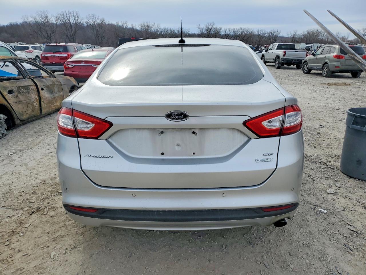 2014 Ford Fusion Se Gray vin: 3FA6P0HD9ER200952