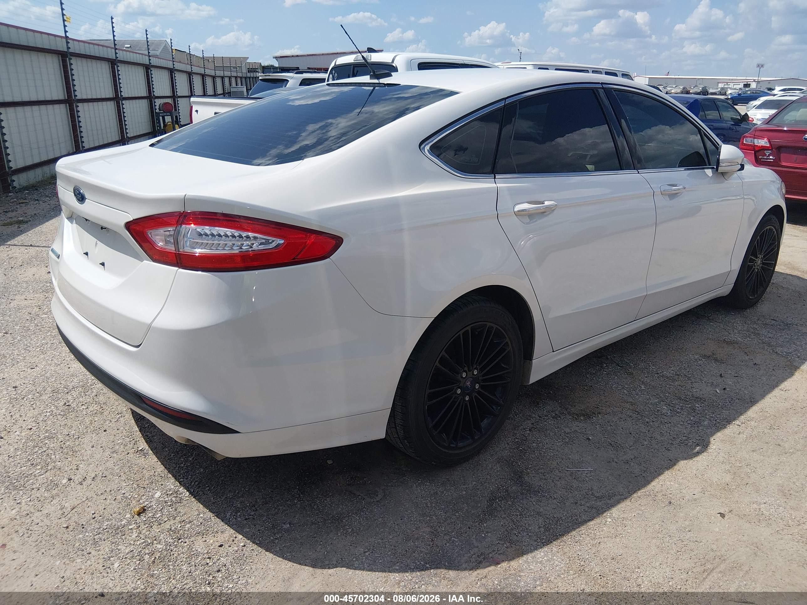 2014 Ford Fusion Se White vin: 3FA6P0HD9ER211708