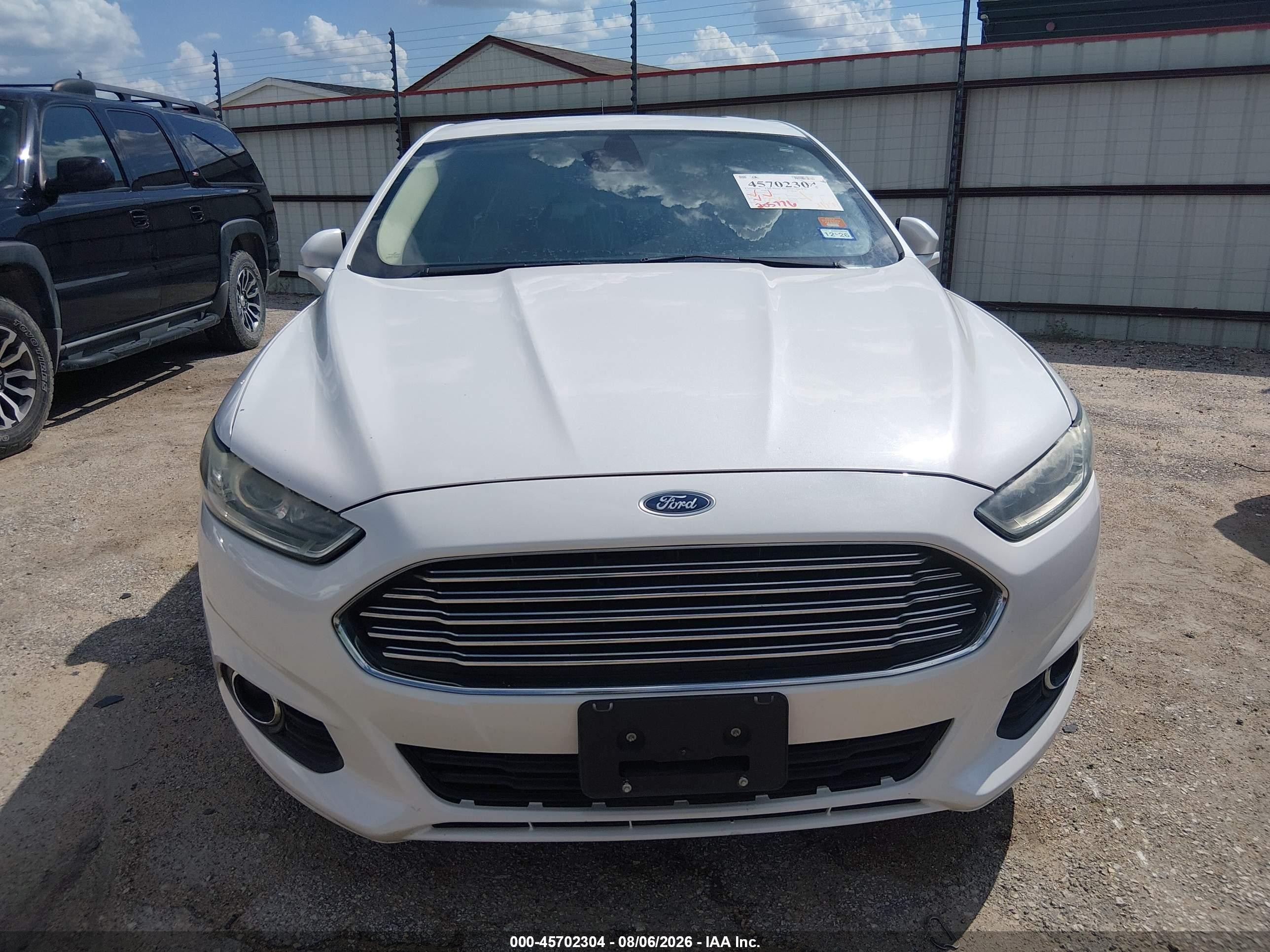 2014 Ford Fusion Se White vin: 3FA6P0HD9ER211708