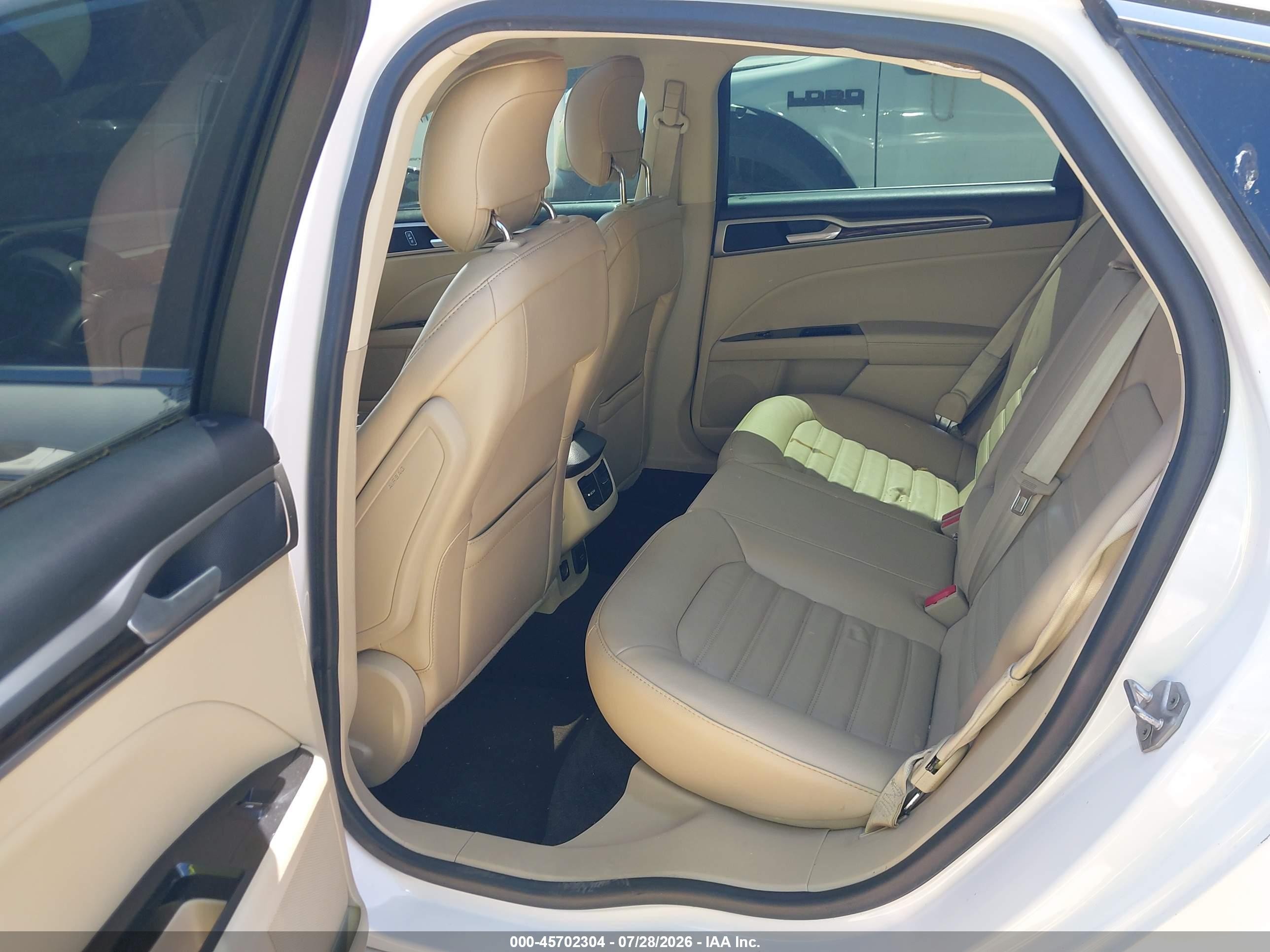 2014 Ford Fusion Se White vin: 3FA6P0HD9ER211708
