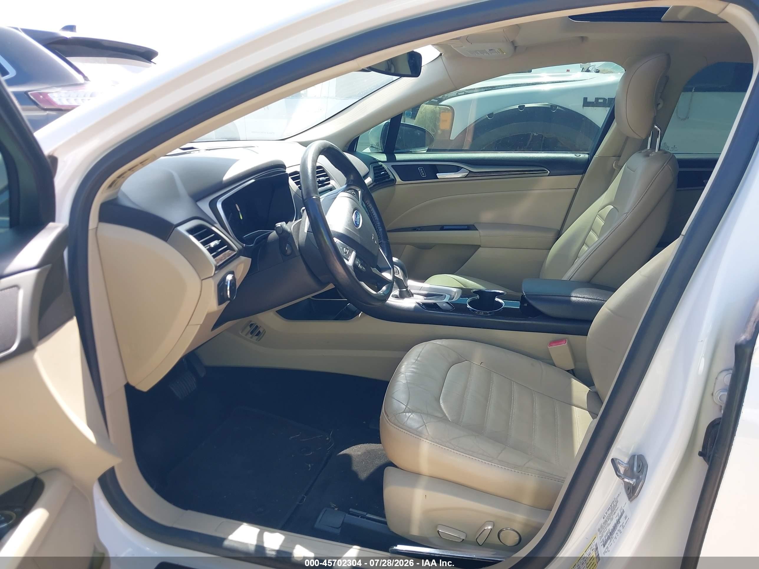 2014 Ford Fusion Se White vin: 3FA6P0HD9ER211708
