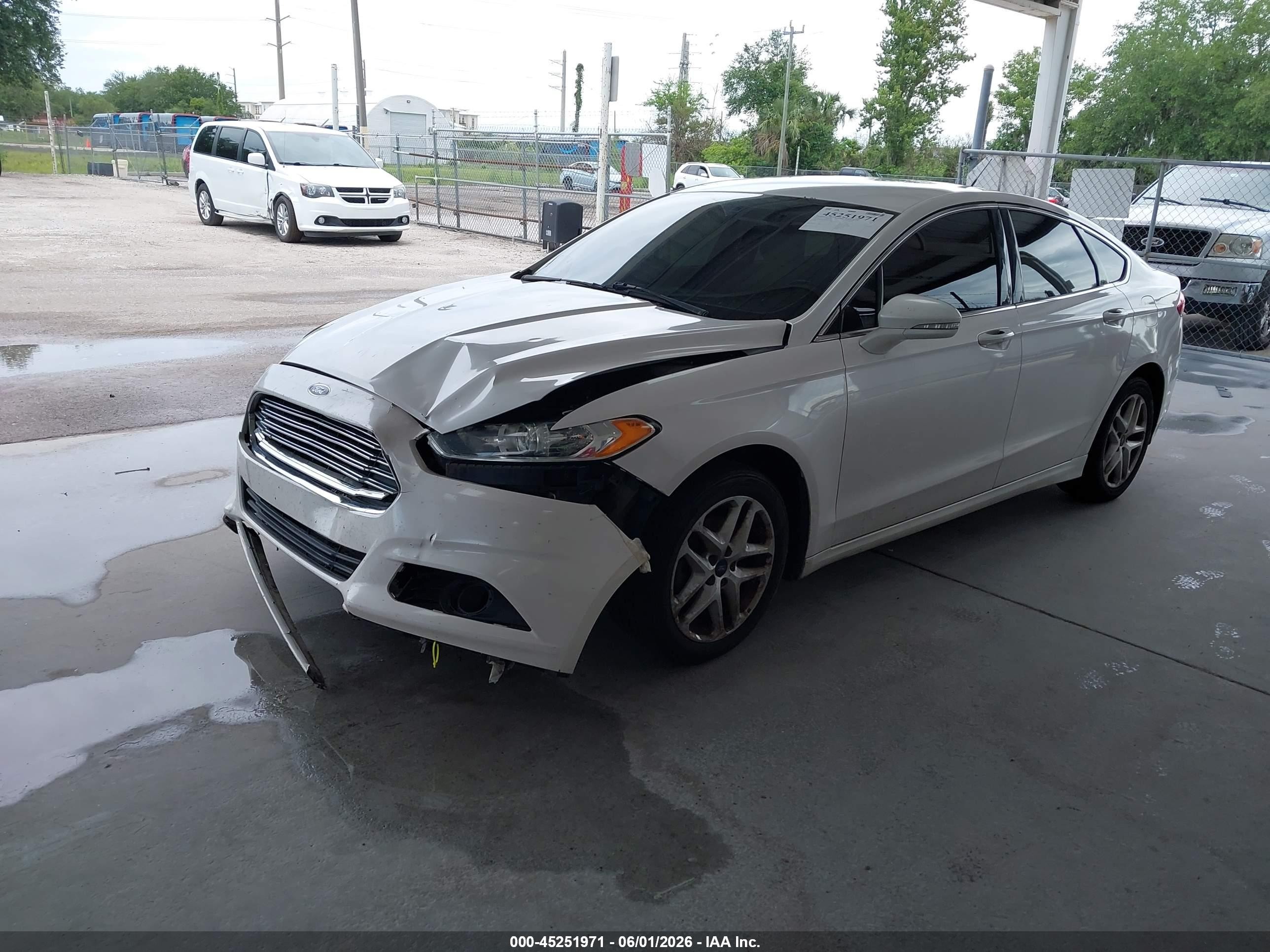 2014 Ford Fusion Se White vin: 3FA6P0HD9ER274906