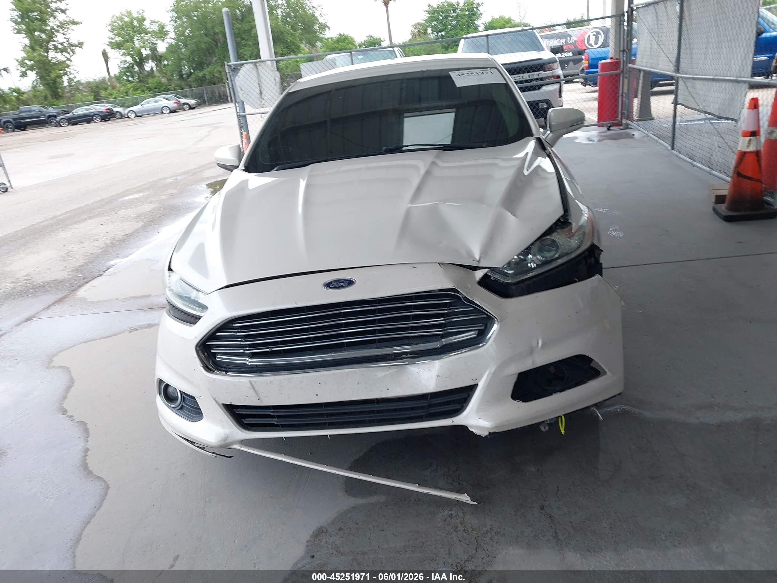 2014 Ford Fusion Se White vin: 3FA6P0HD9ER274906