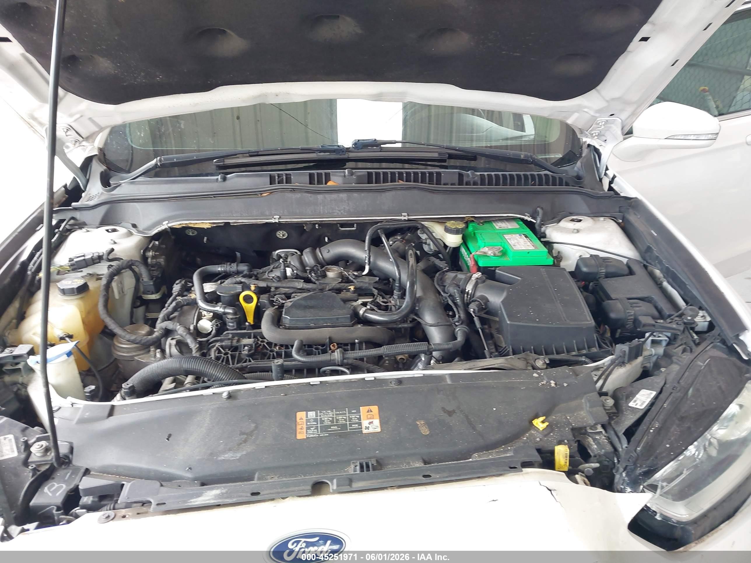 2014 Ford Fusion Se White vin: 3FA6P0HD9ER274906
