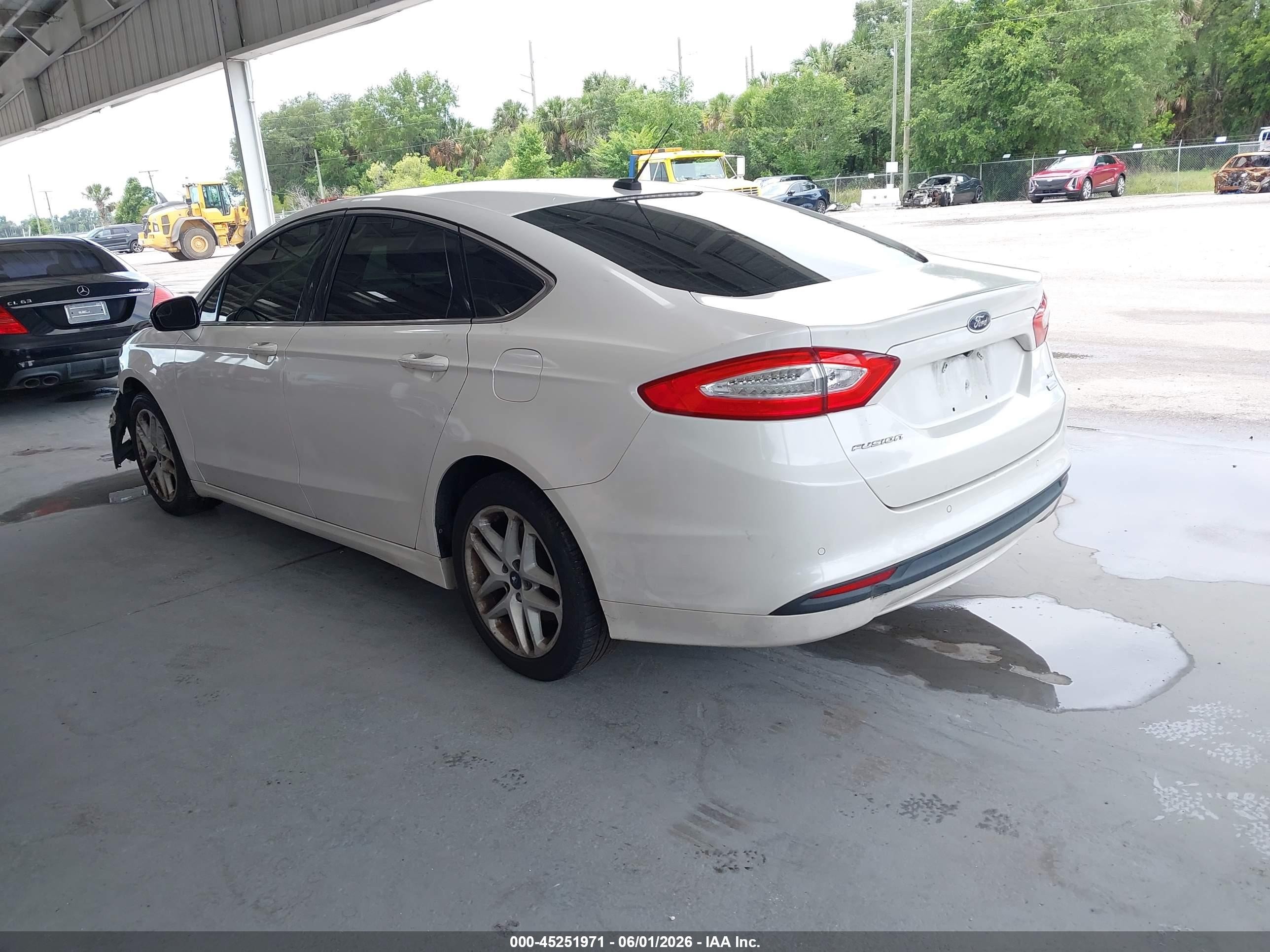 2014 Ford Fusion Se White vin: 3FA6P0HD9ER274906