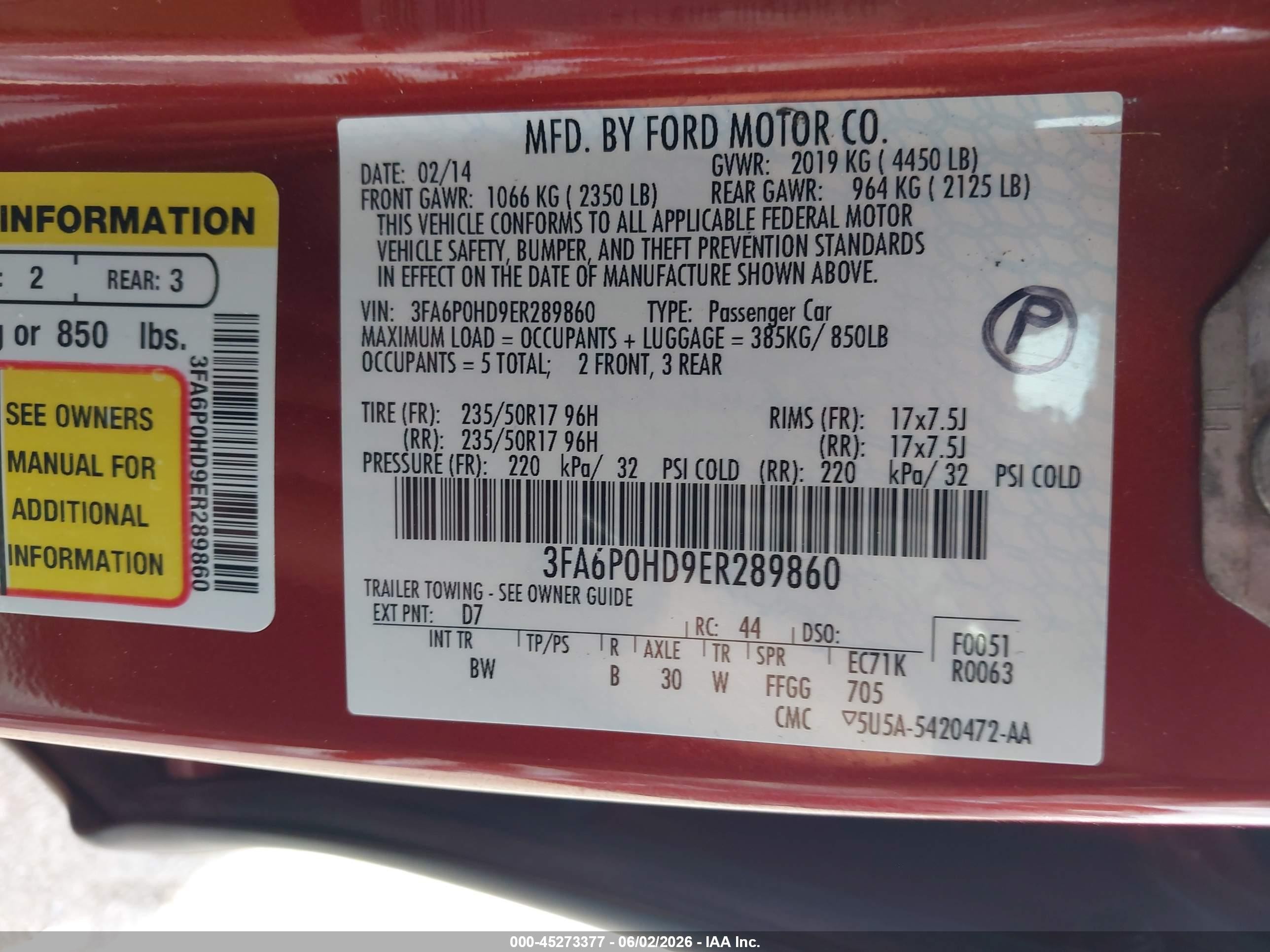 2014 Ford Fusion Se Red vin: 3FA6P0HD9ER289860