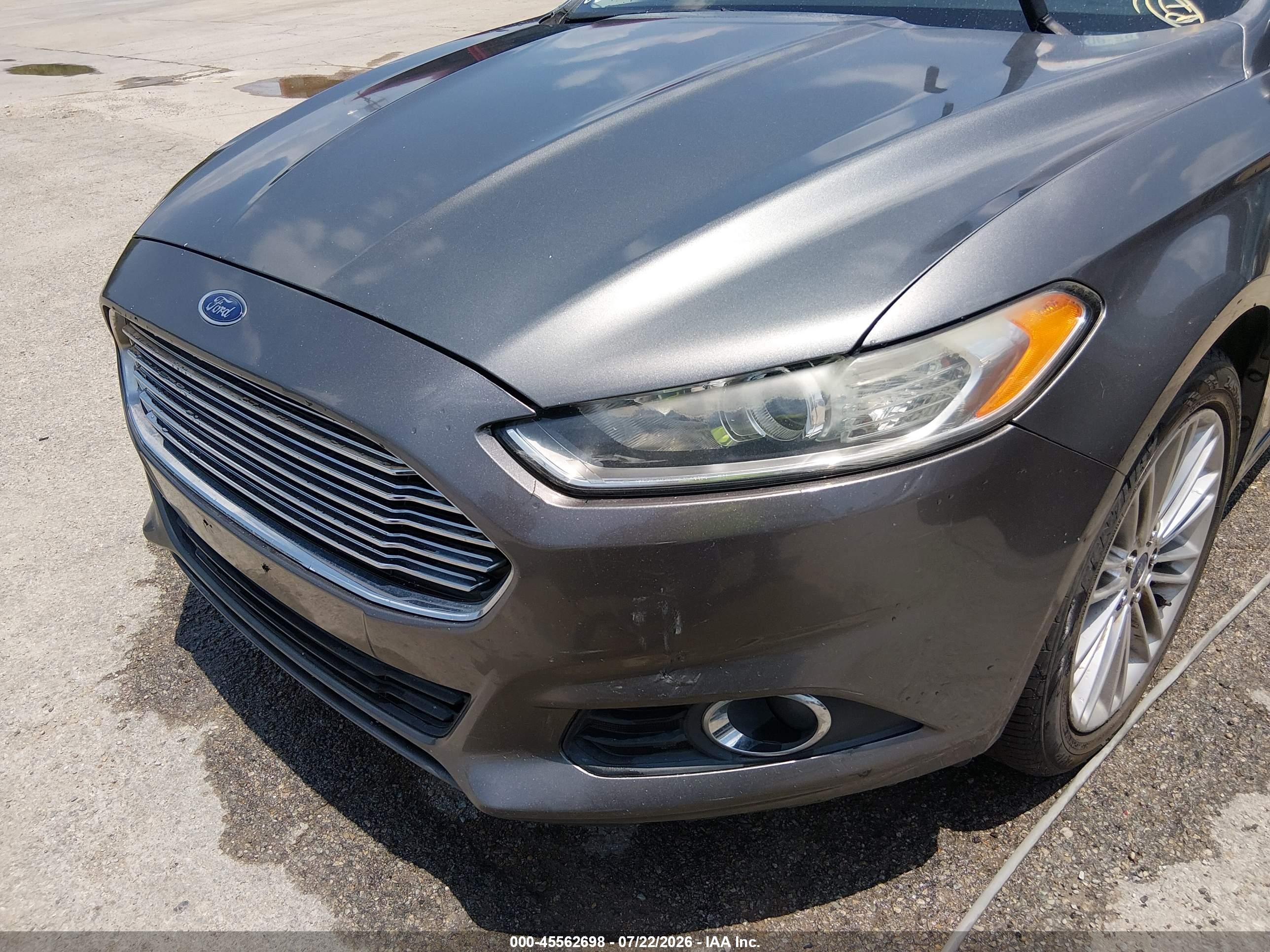 2014 Ford Fusion Se Gray vin: 3FA6P0HD9ER311405