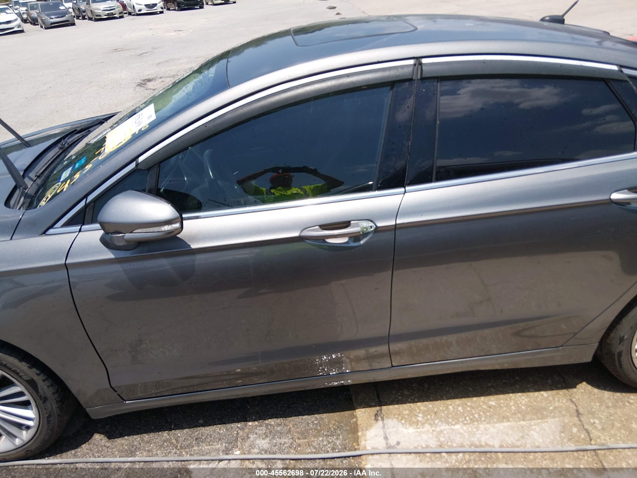 2014 Ford Fusion Se Gray vin: 3FA6P0HD9ER311405