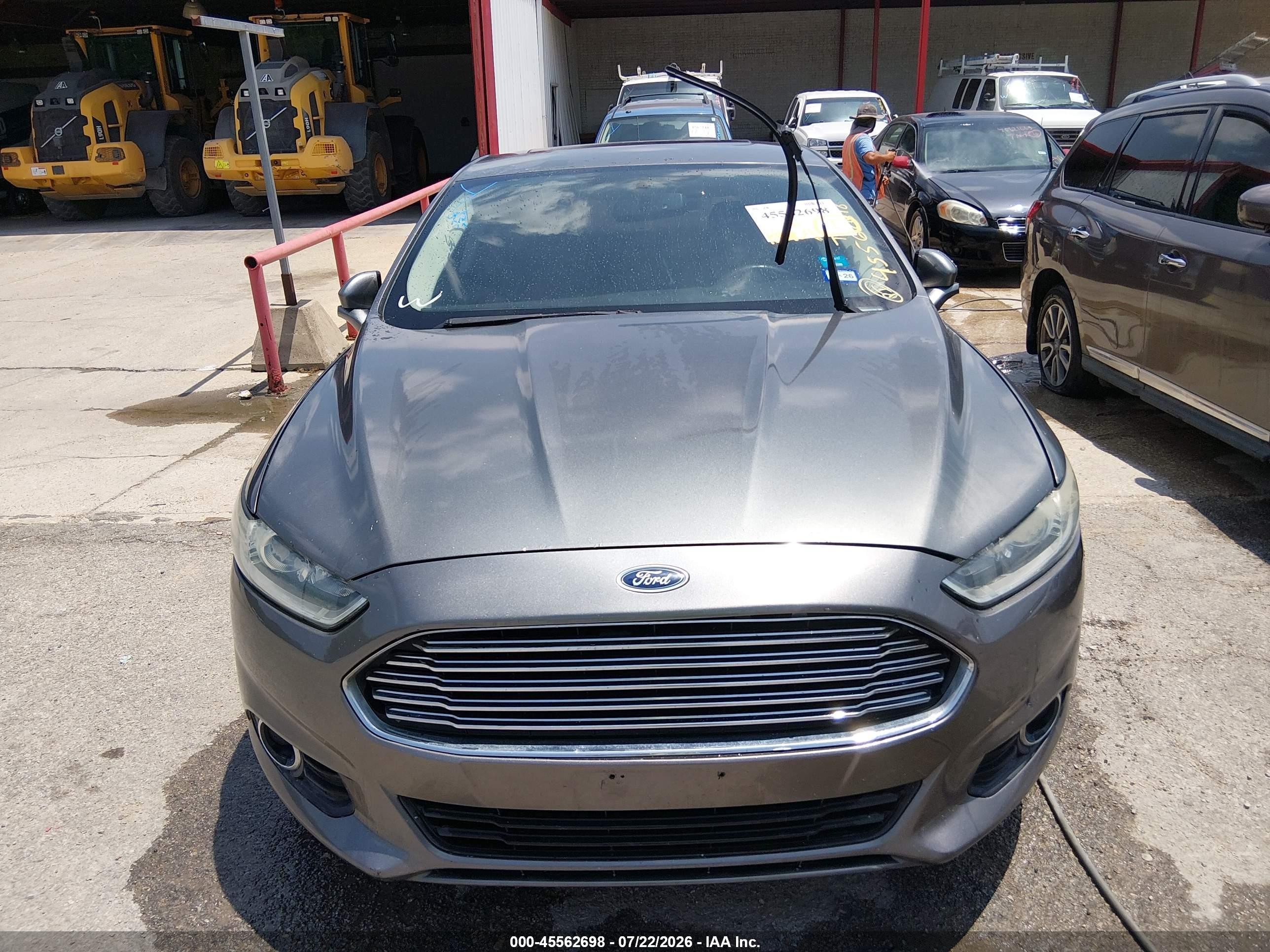 2014 Ford Fusion Se Gray vin: 3FA6P0HD9ER311405