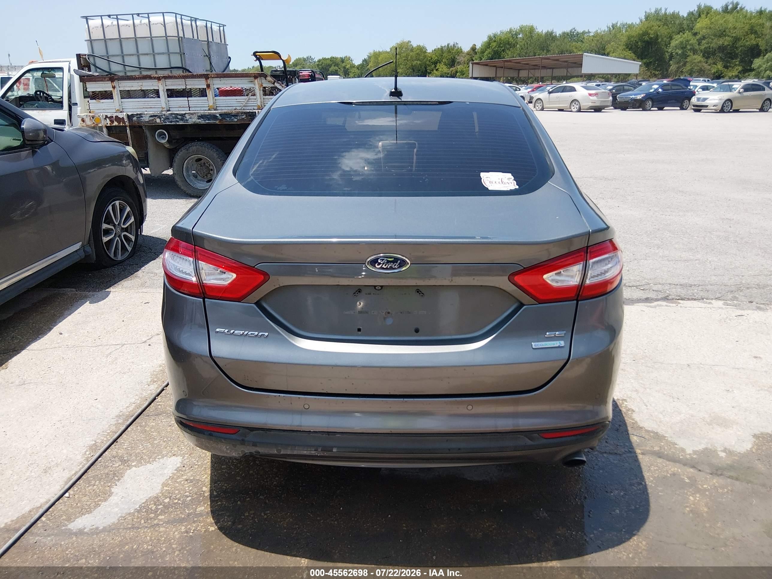 2014 Ford Fusion Se Gray vin: 3FA6P0HD9ER311405