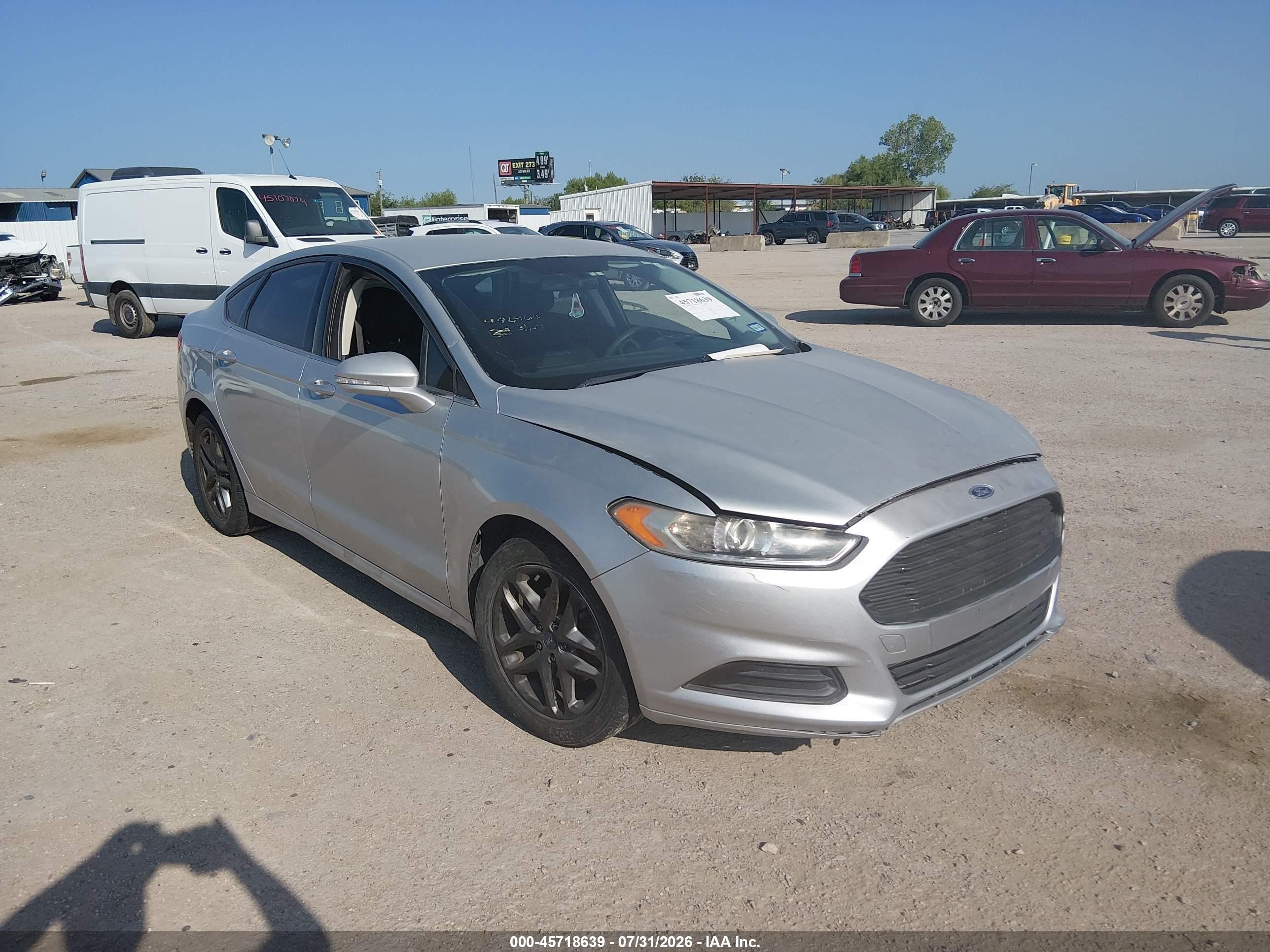 2014 Ford Fusion Se Silver vin: 3FA6P0HD9ER345361