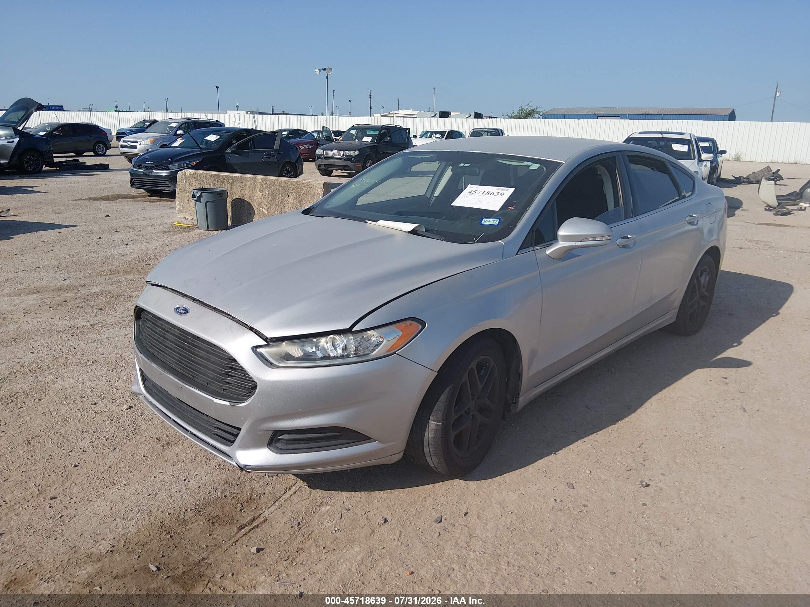 2014 Ford Fusion Se Silver vin: 3FA6P0HD9ER345361
