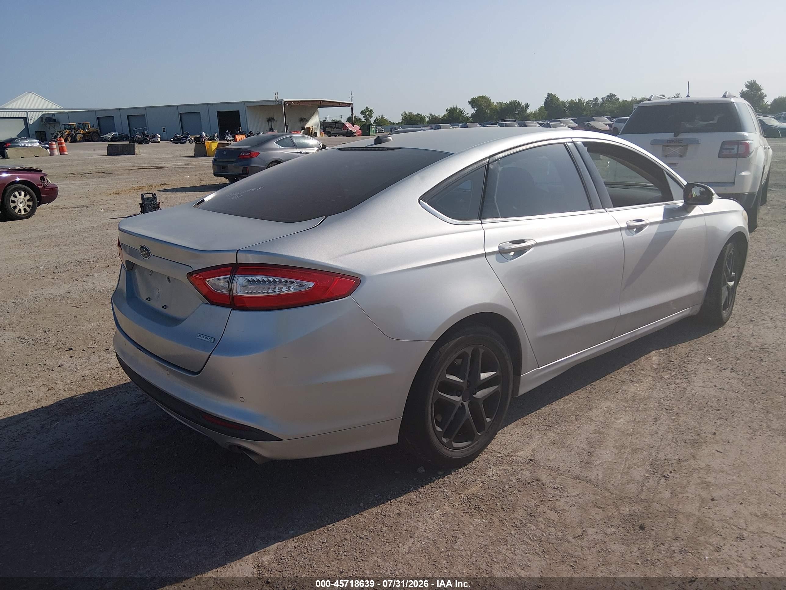 2014 Ford Fusion Se Silver vin: 3FA6P0HD9ER345361