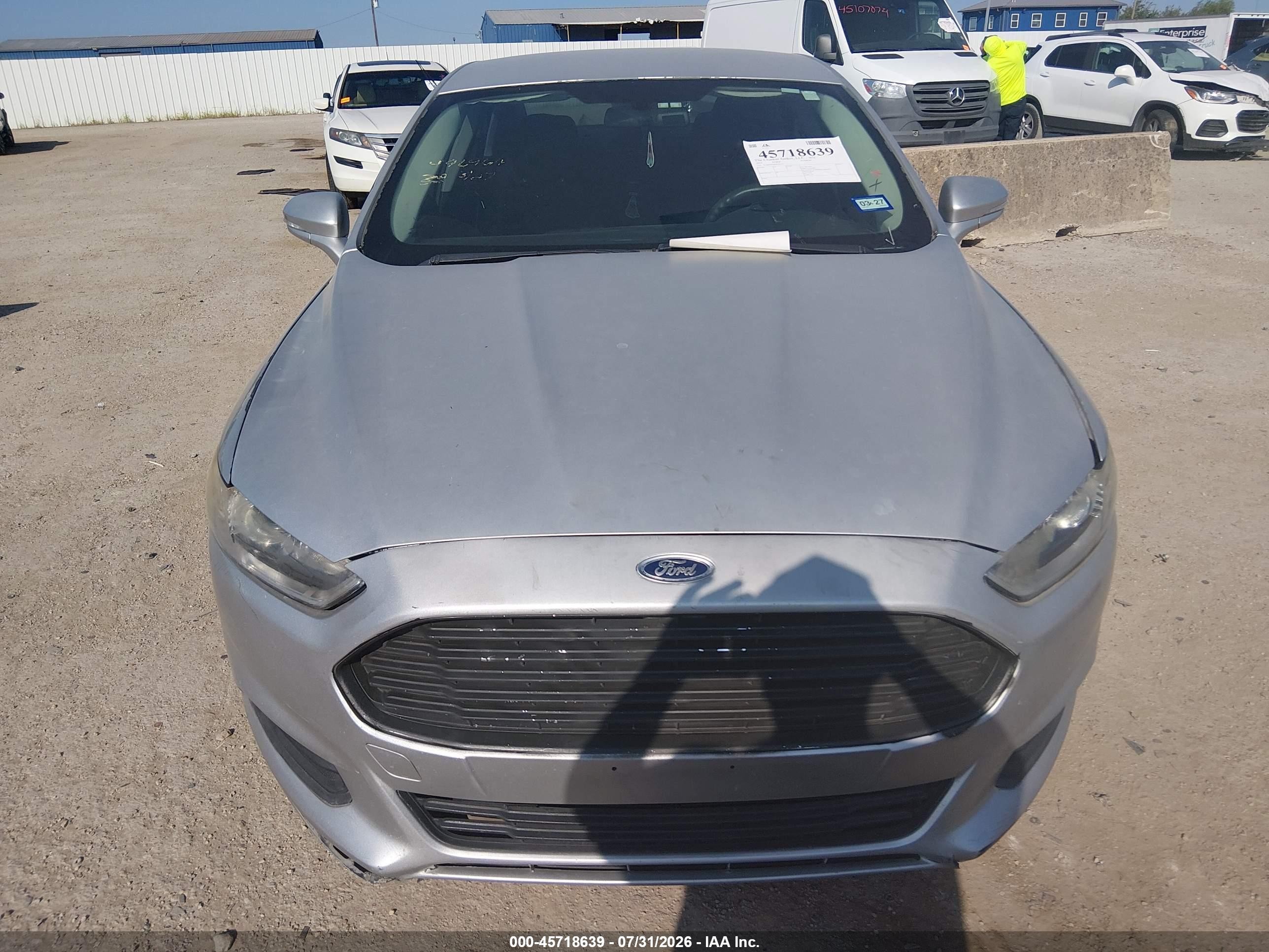 2014 Ford Fusion Se Silver vin: 3FA6P0HD9ER345361