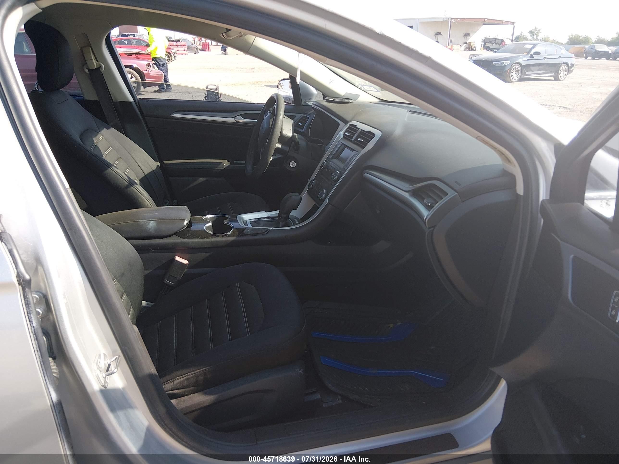 2014 Ford Fusion Se Silver vin: 3FA6P0HD9ER345361