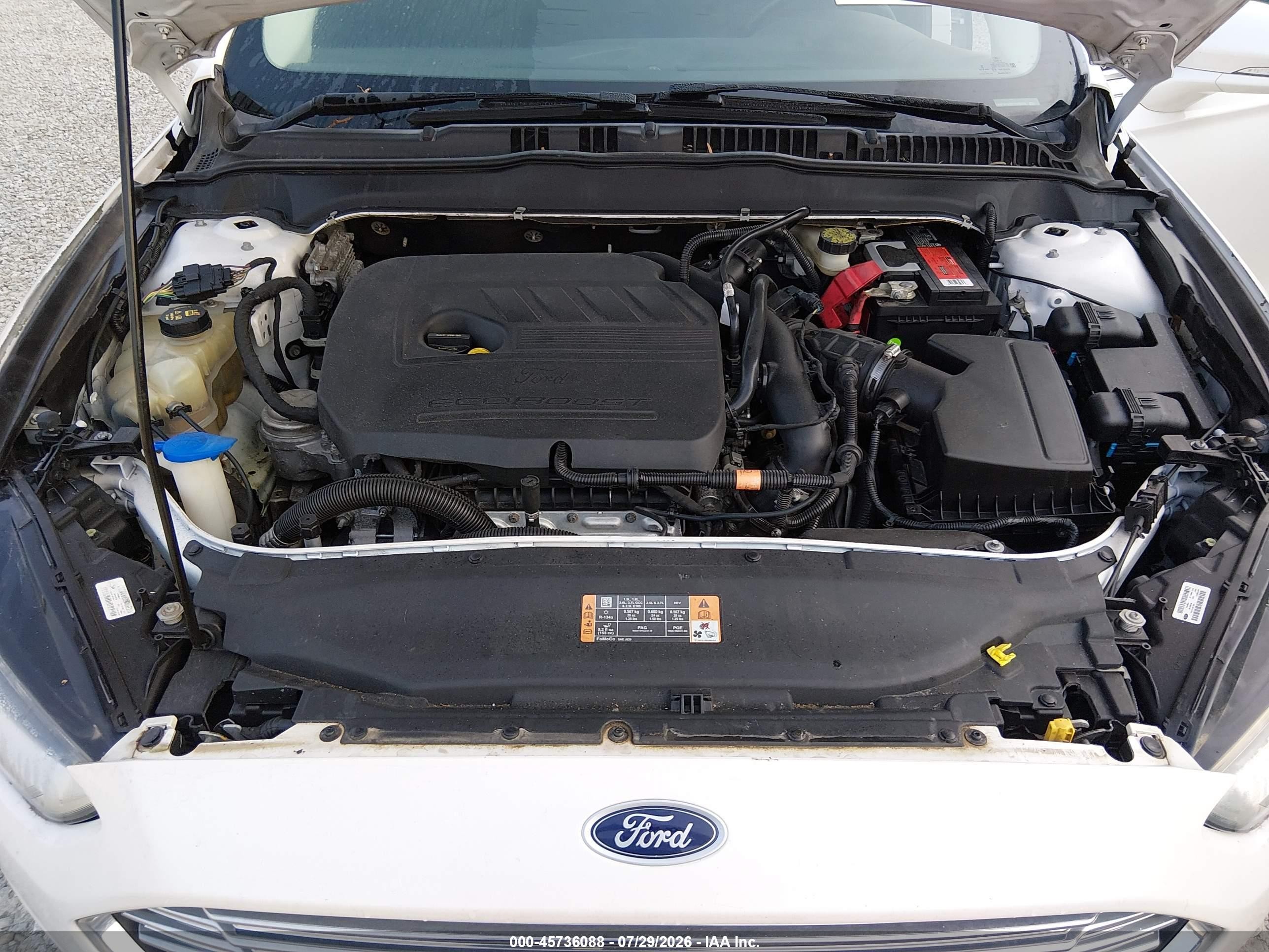 2014 Ford Fusion Se White vin: 3FA6P0HD9ER349202
