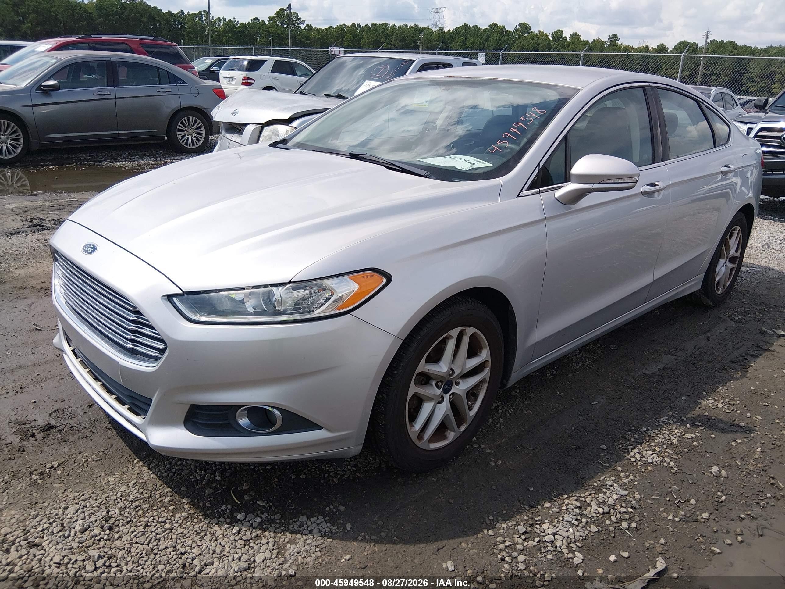 2014 Ford Fusion Se Silver vin: 3FA6P0HD9ER349247