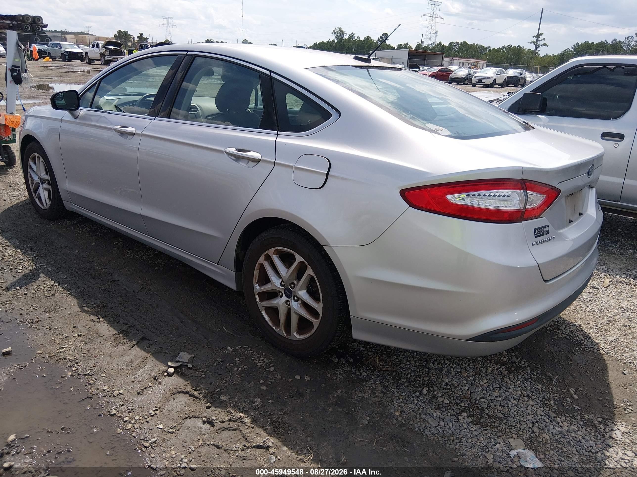 2014 Ford Fusion Se Silver vin: 3FA6P0HD9ER349247