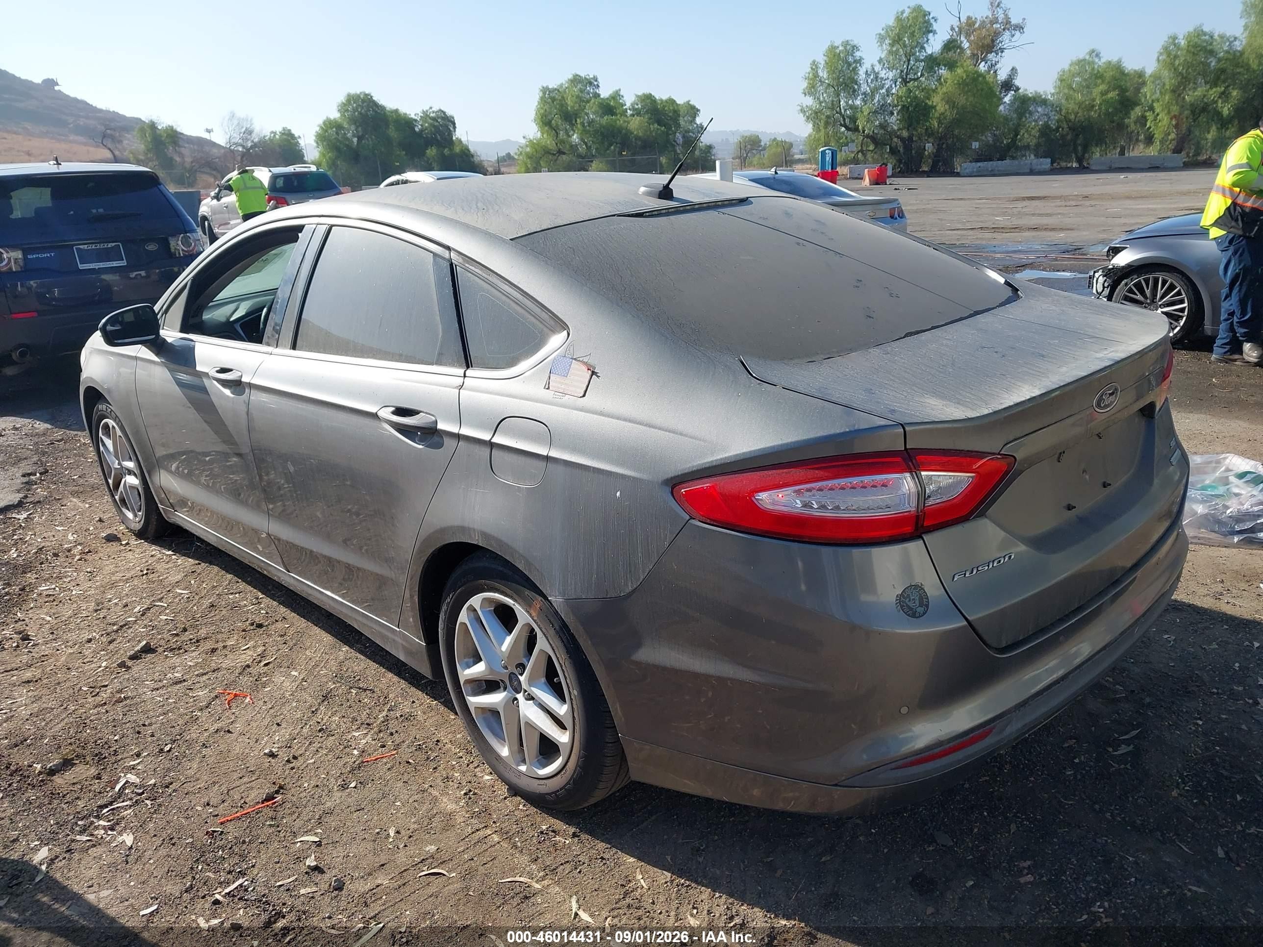 2014 Ford Fusion Se Gray vin: 3FA6P0HD9ER359311