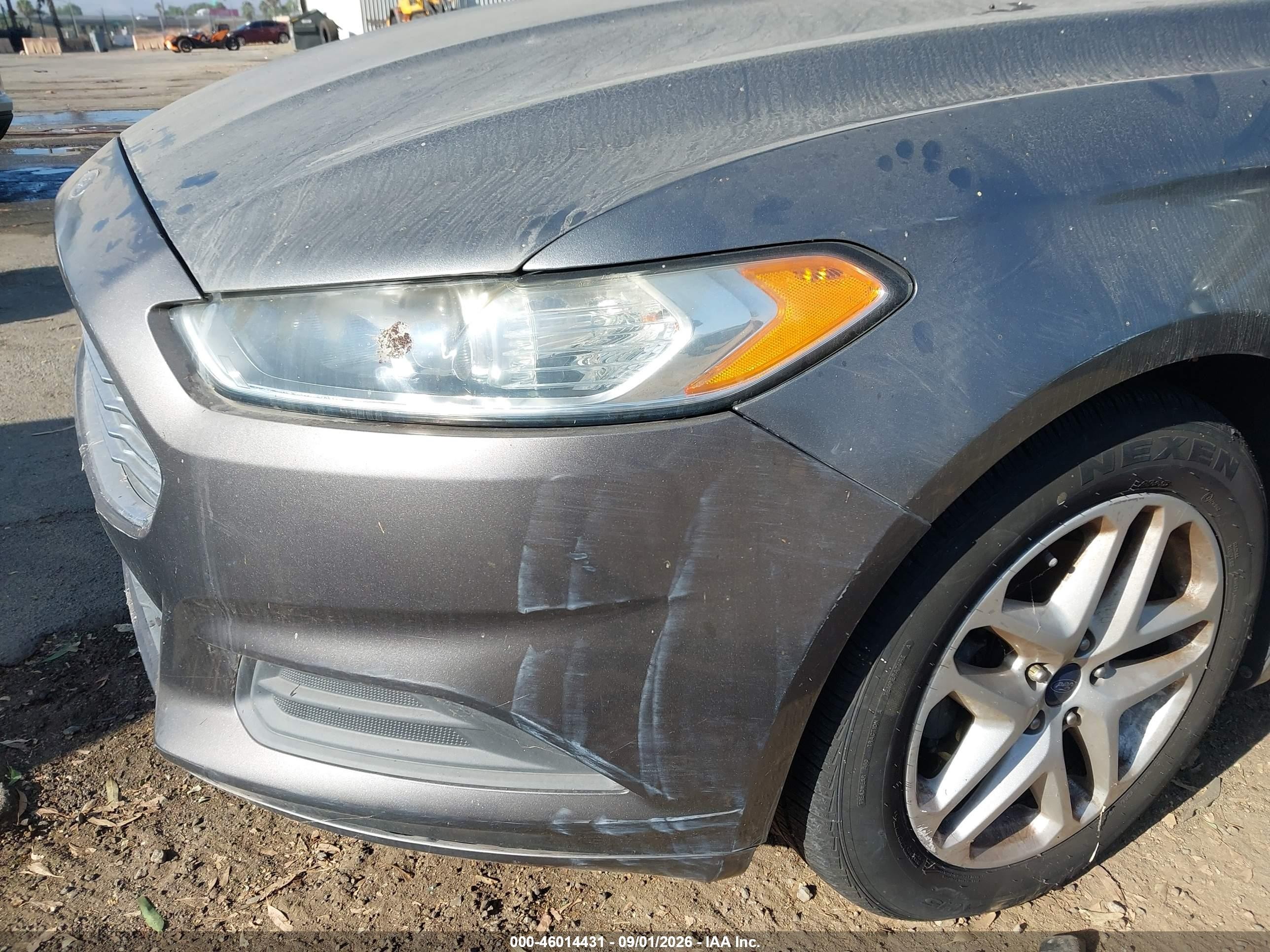 2014 Ford Fusion Se Gray vin: 3FA6P0HD9ER359311