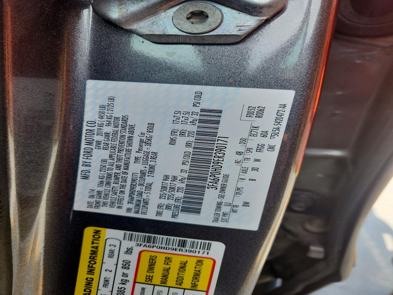 2014 Ford Fusion Se Серебряный vin: 3FA6P0HD9ER390171