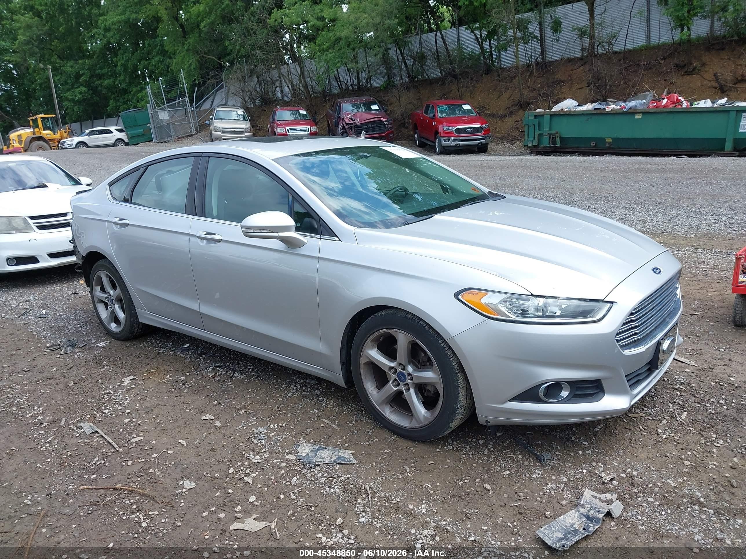 2015 Ford Fusion Se Gray vin: 3FA6P0HD9FR111013