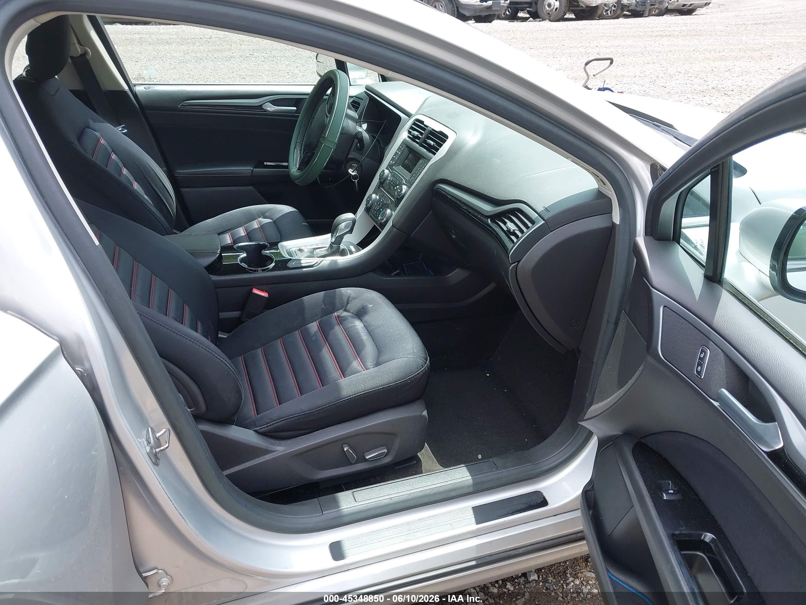 2015 Ford Fusion Se Gray vin: 3FA6P0HD9FR111013