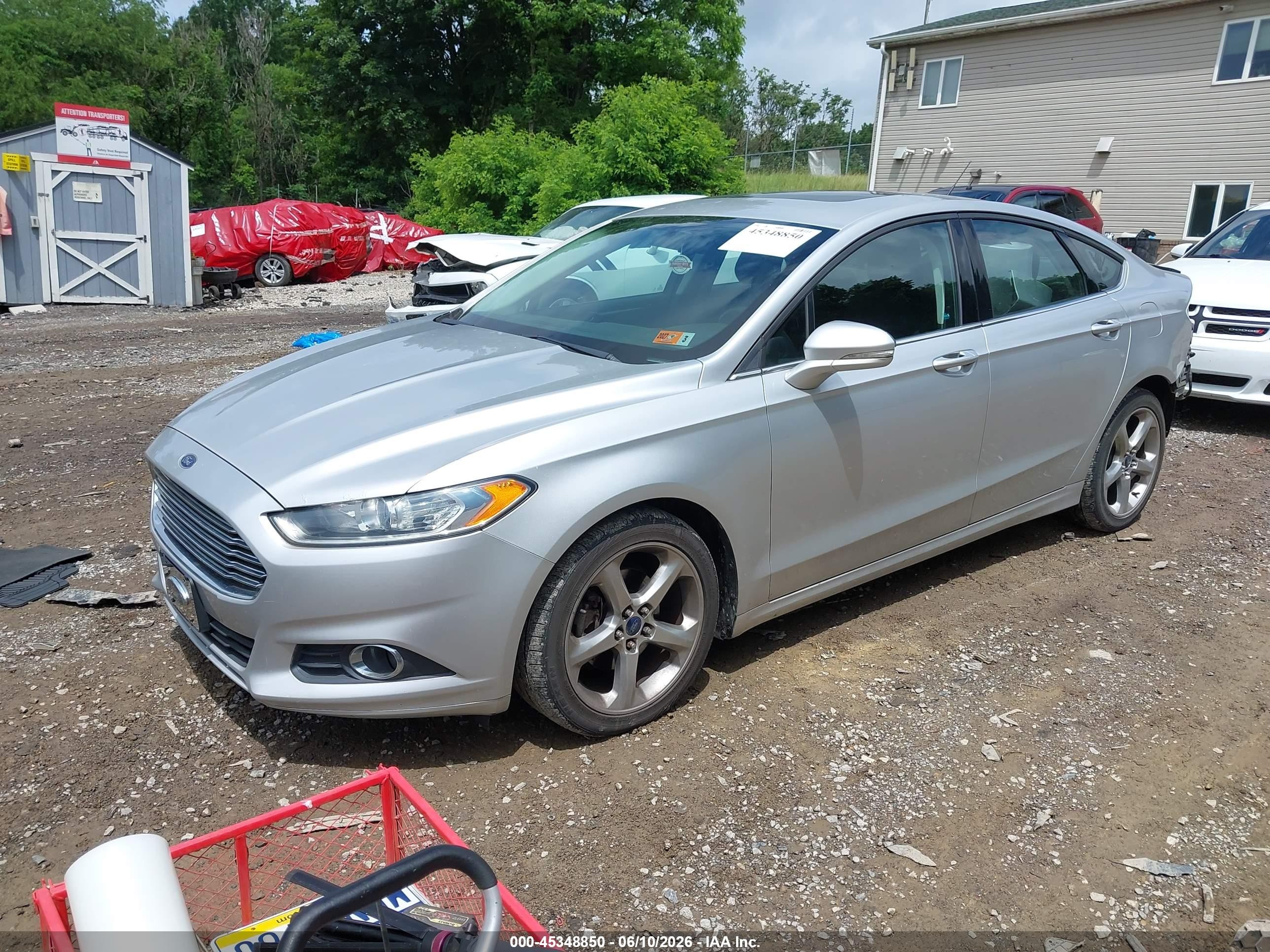 2015 Ford Fusion Se Gray vin: 3FA6P0HD9FR111013