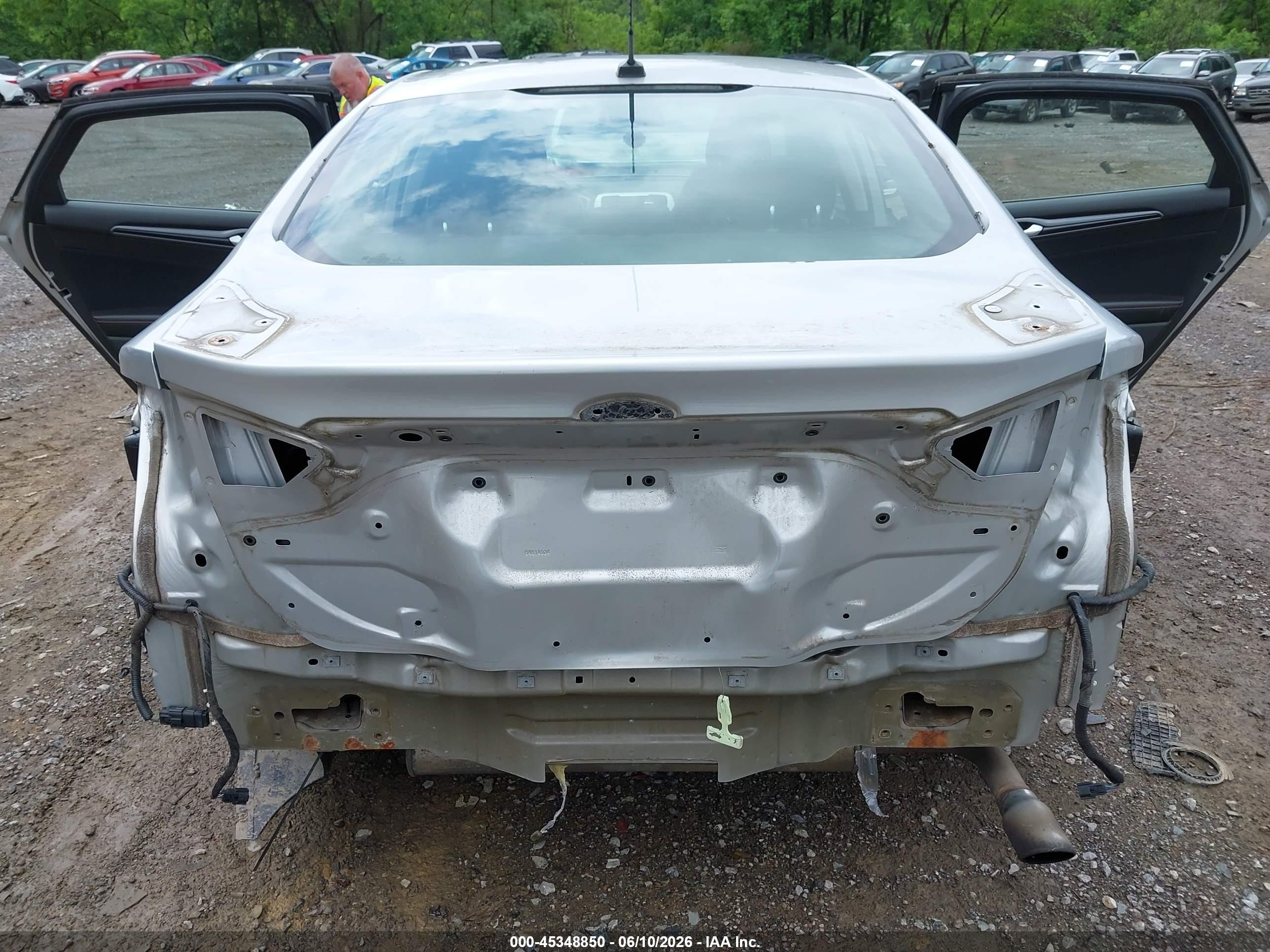 2015 Ford Fusion Se Gray vin: 3FA6P0HD9FR111013