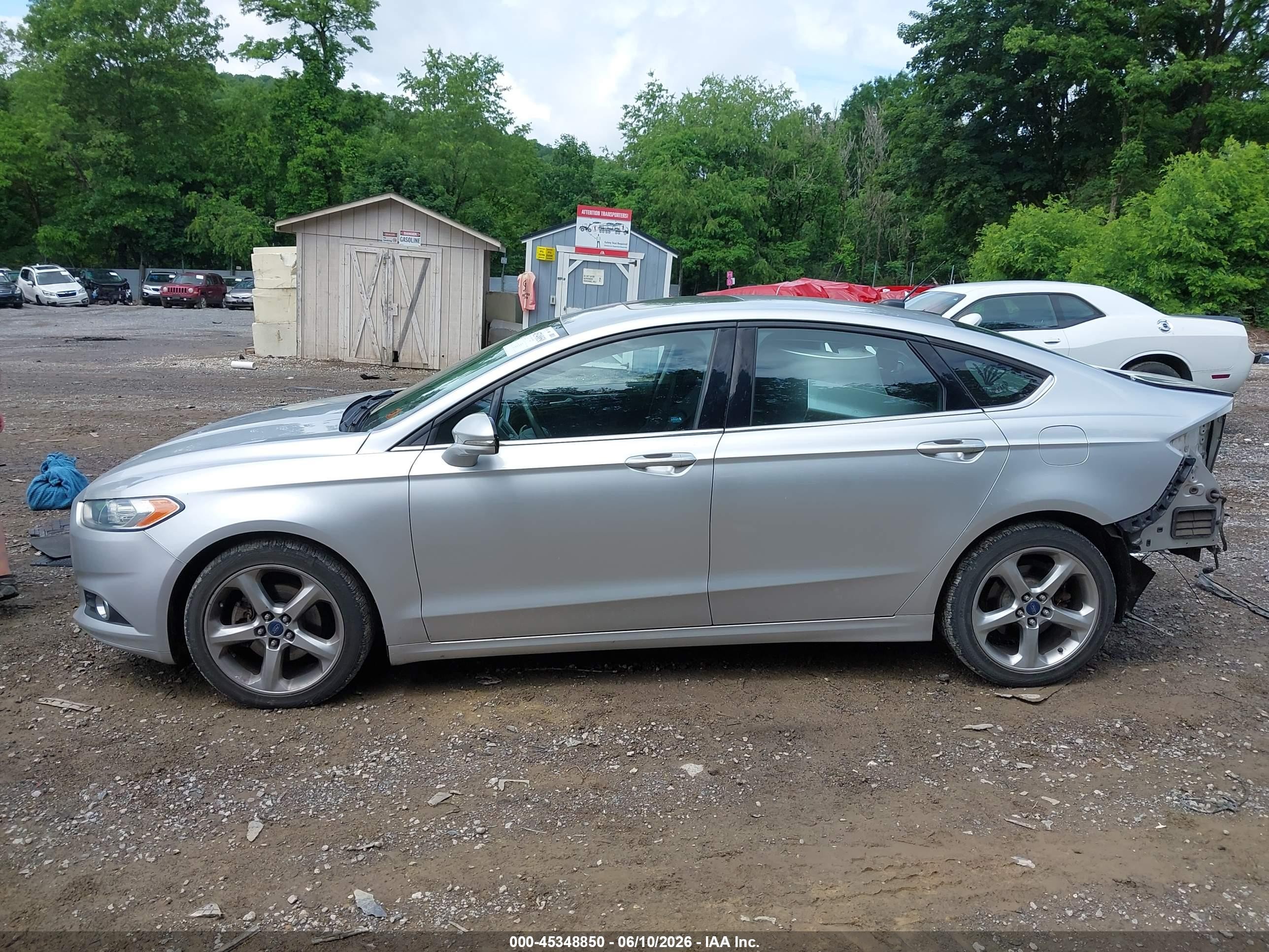 2015 Ford Fusion Se Gray vin: 3FA6P0HD9FR111013