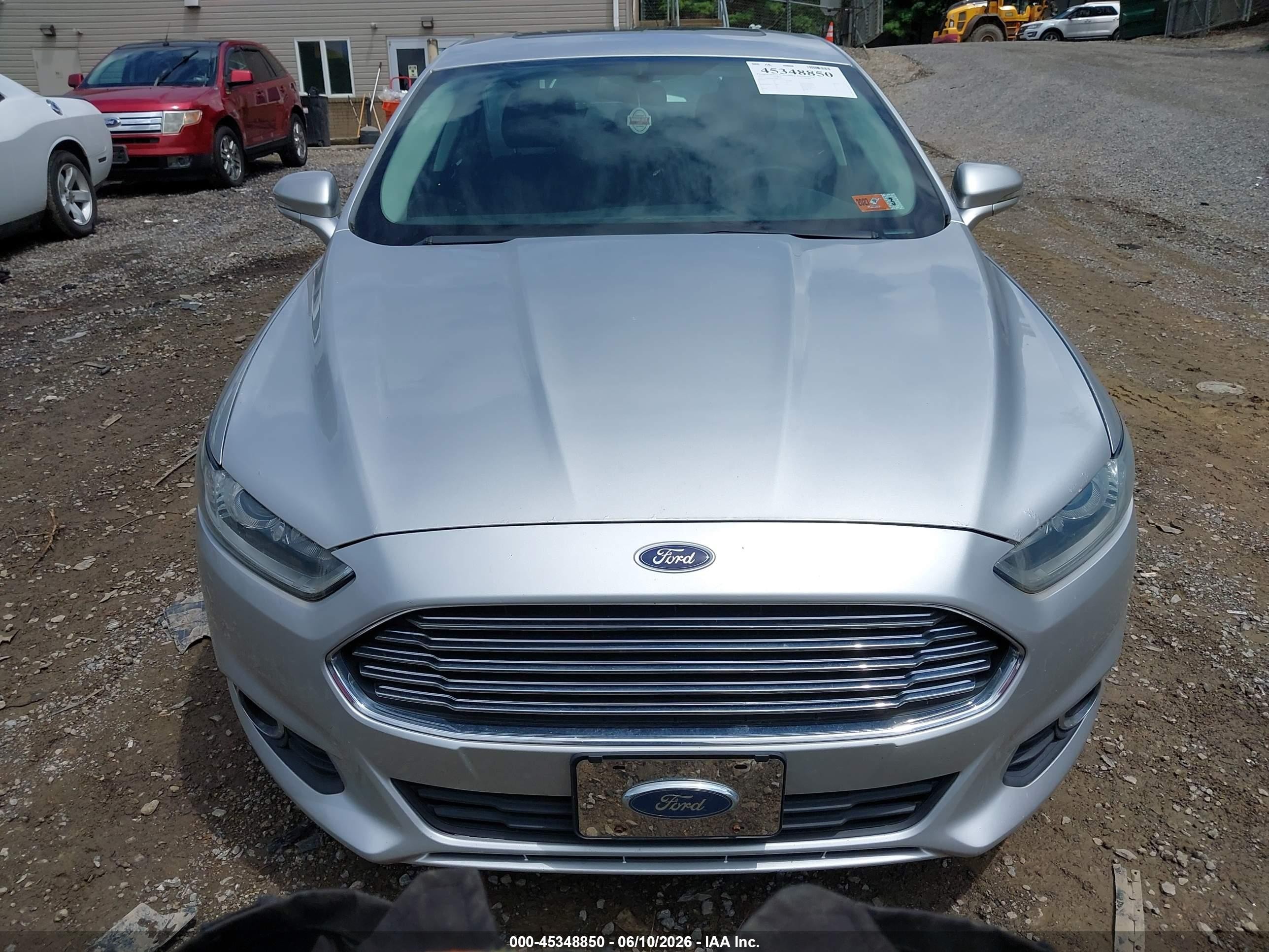 2015 Ford Fusion Se Gray vin: 3FA6P0HD9FR111013