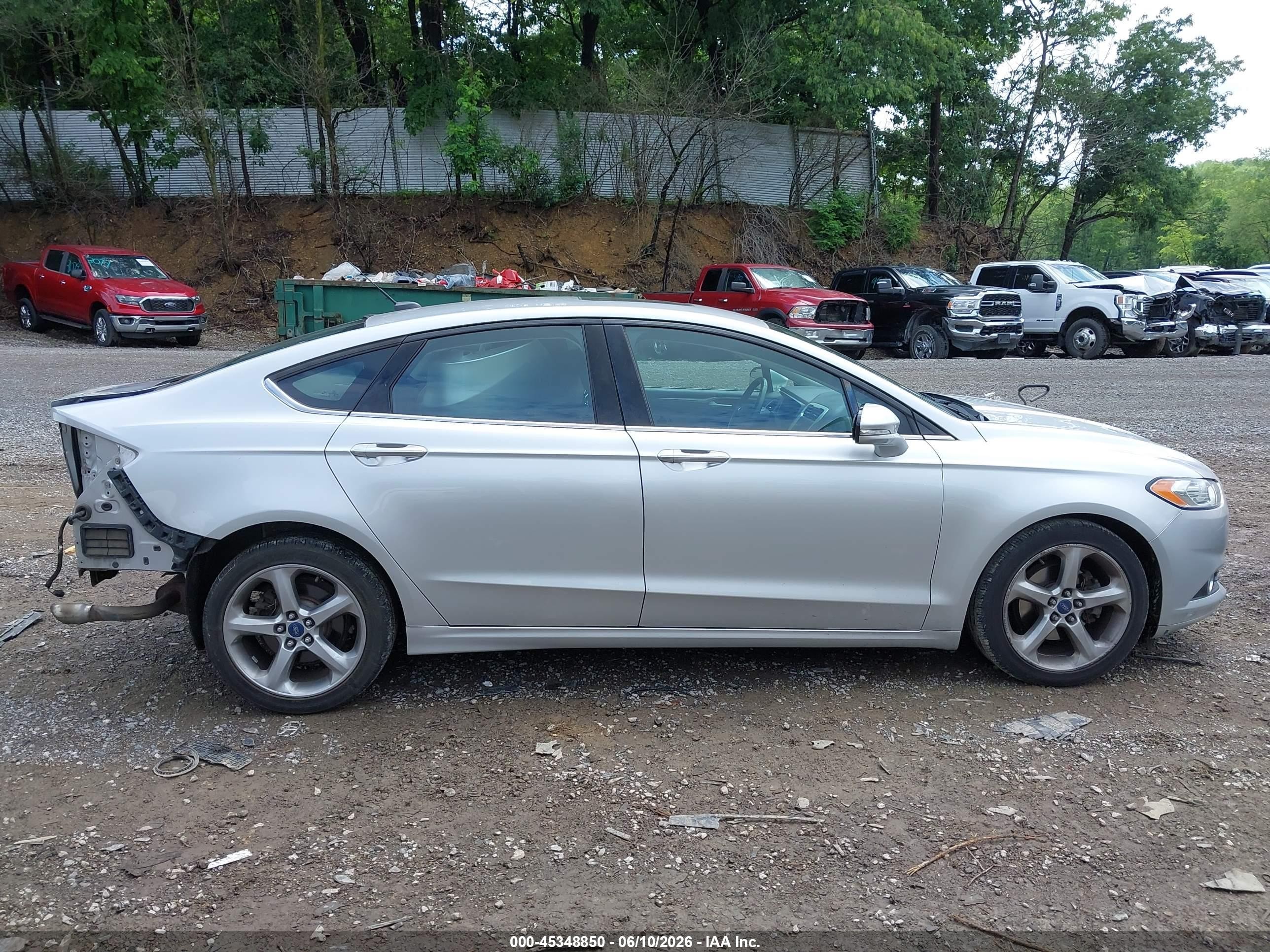 2015 Ford Fusion Se Gray vin: 3FA6P0HD9FR111013