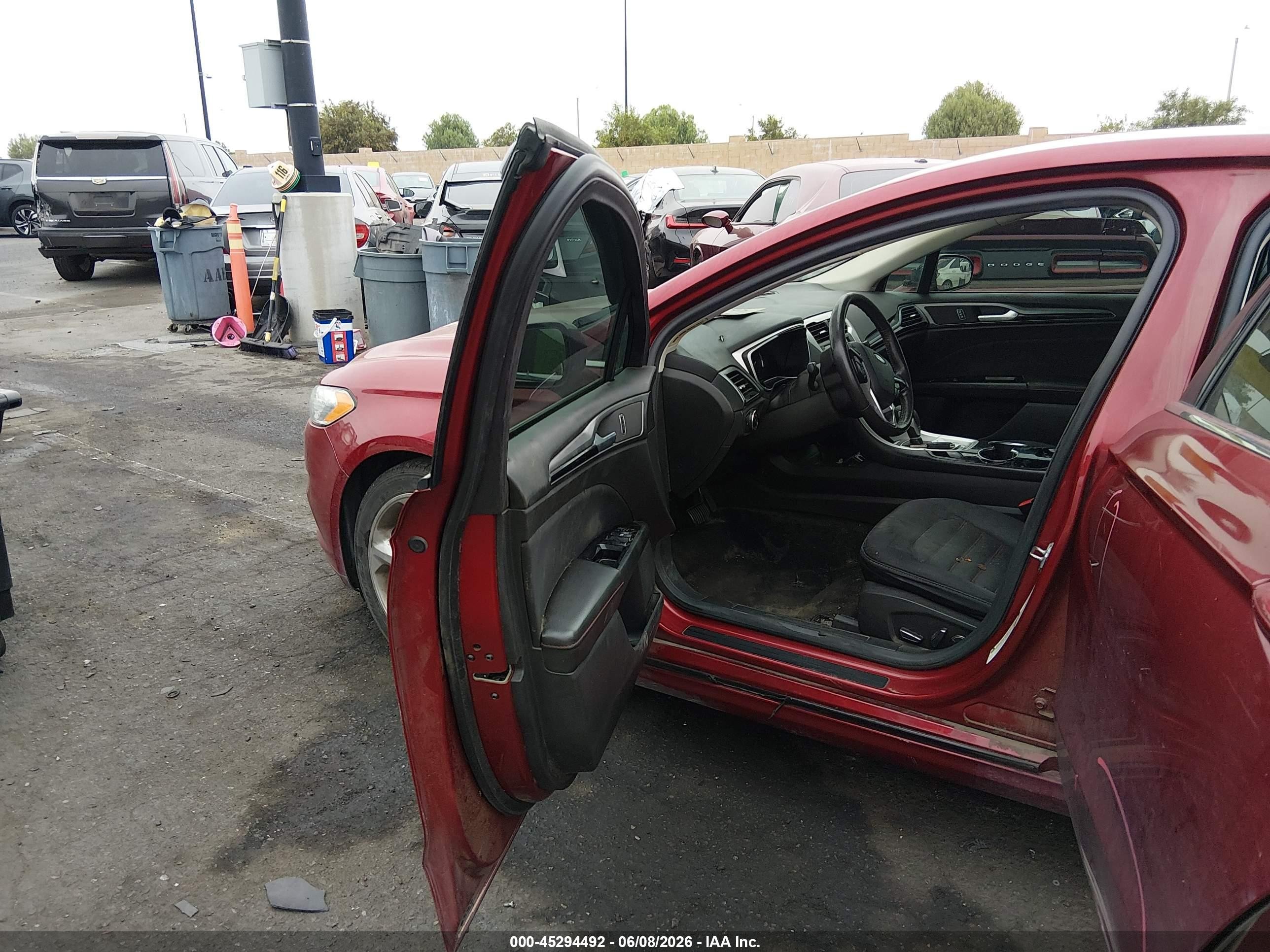 2015 Ford Fusion Se Бордовый vin: 3FA6P0HD9FR115305