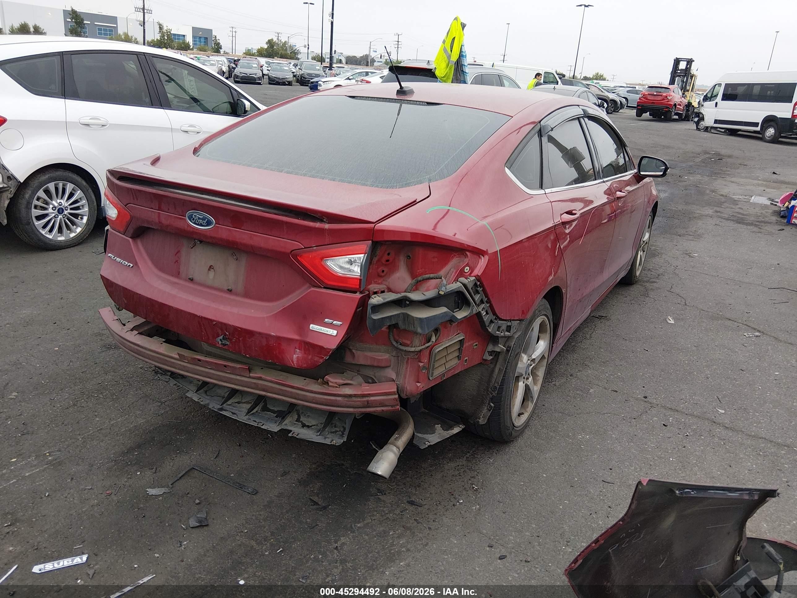2015 Ford Fusion Se Бордовый vin: 3FA6P0HD9FR115305