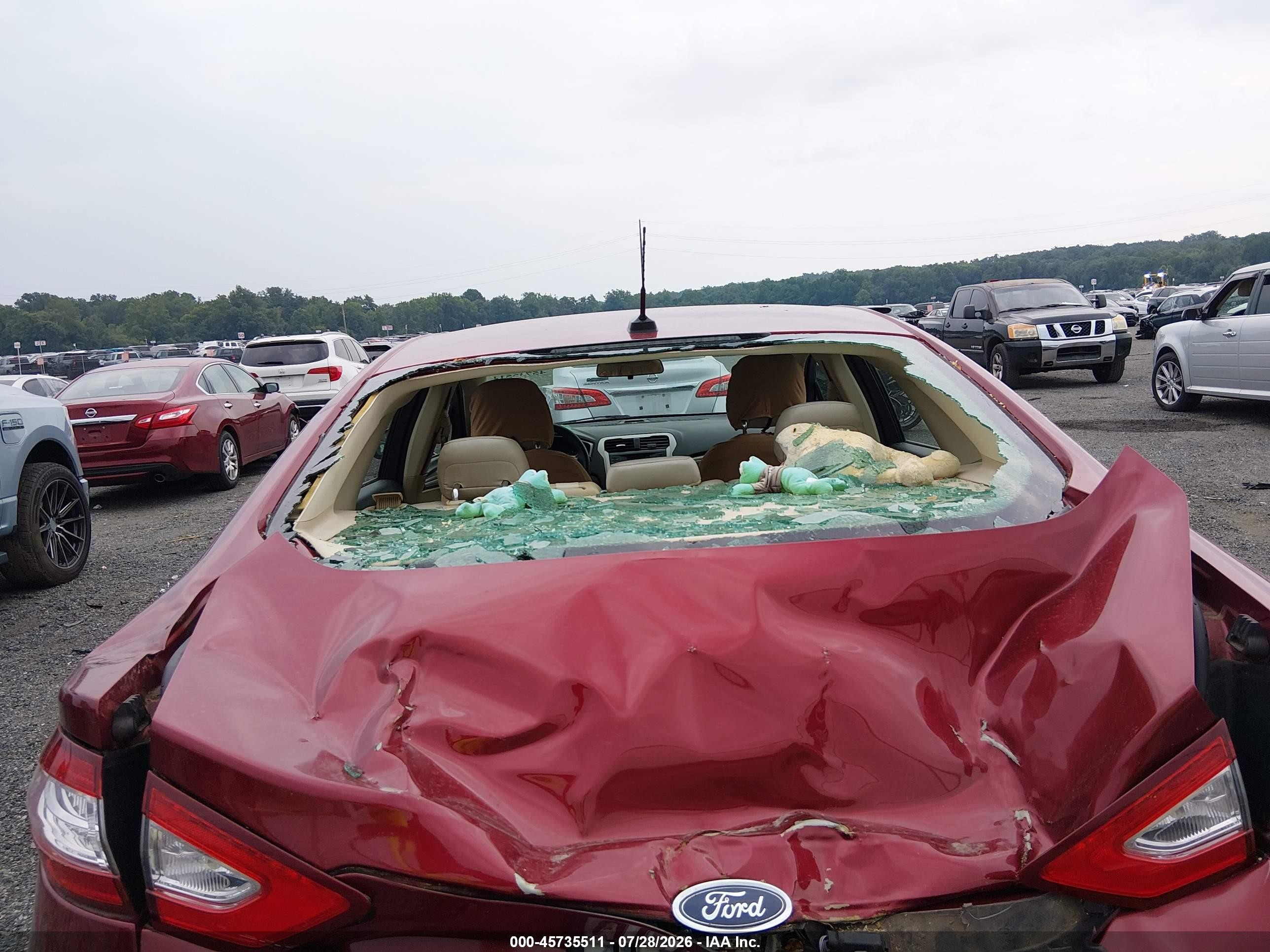 2015 Ford Fusion Se Red vin: 3FA6P0HD9FR122089