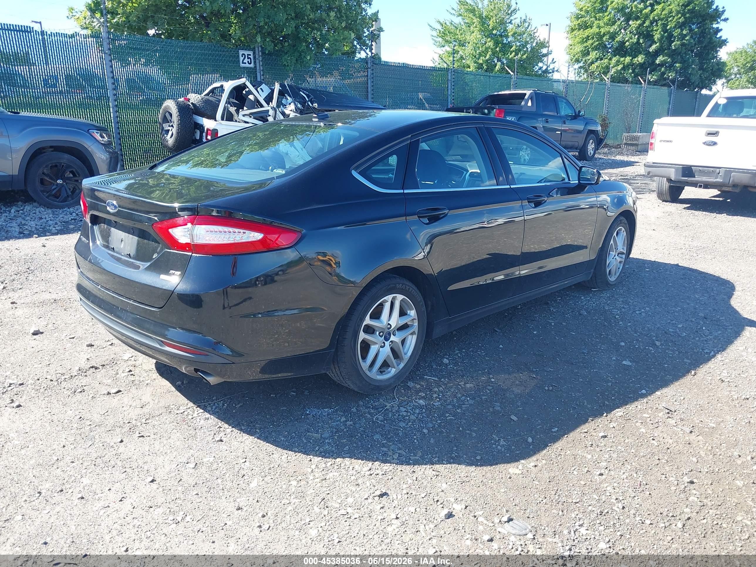 2015 Ford Fusion Se Black vin: 3FA6P0HD9FR134369