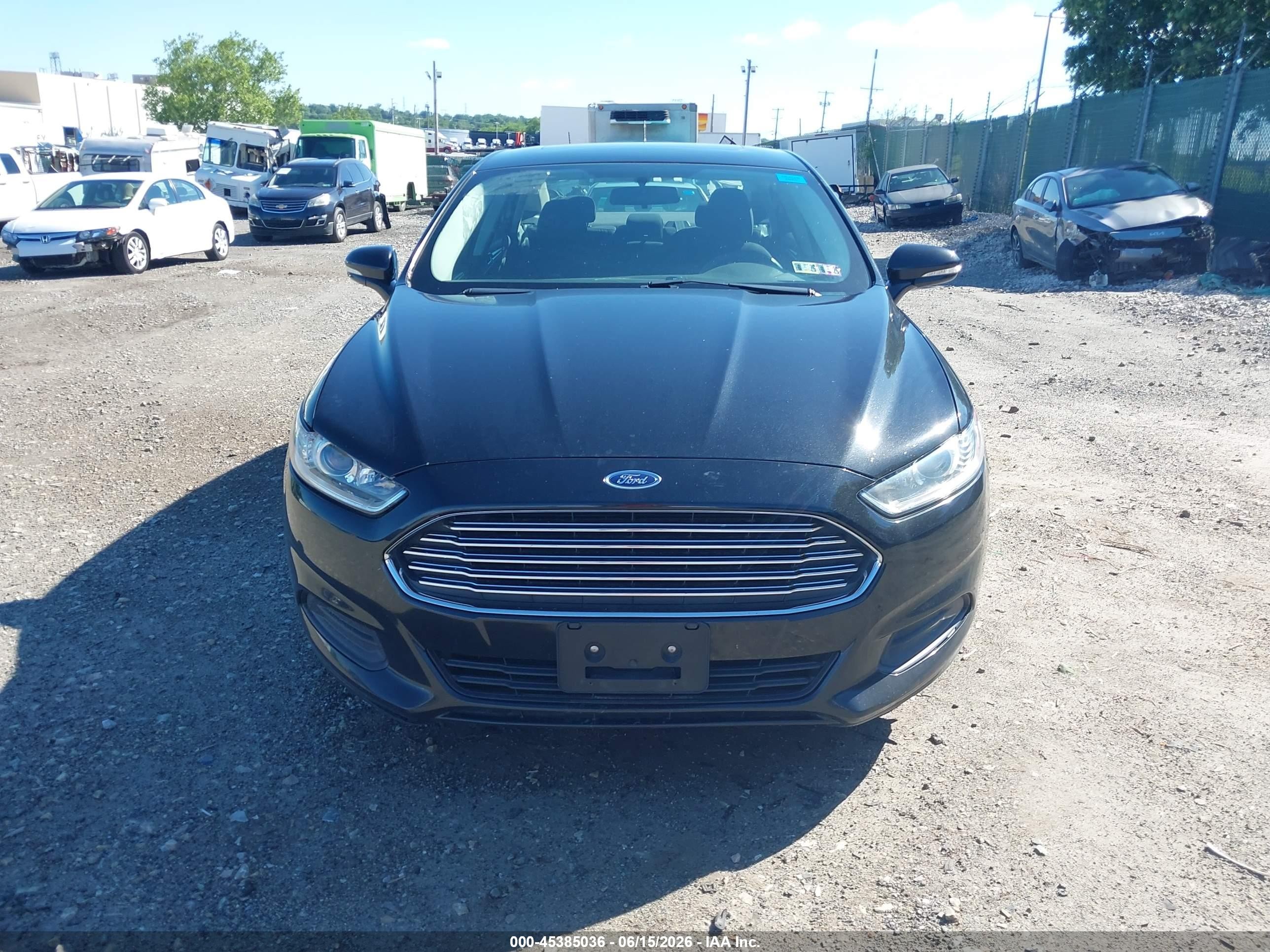 2015 Ford Fusion Se Black vin: 3FA6P0HD9FR134369