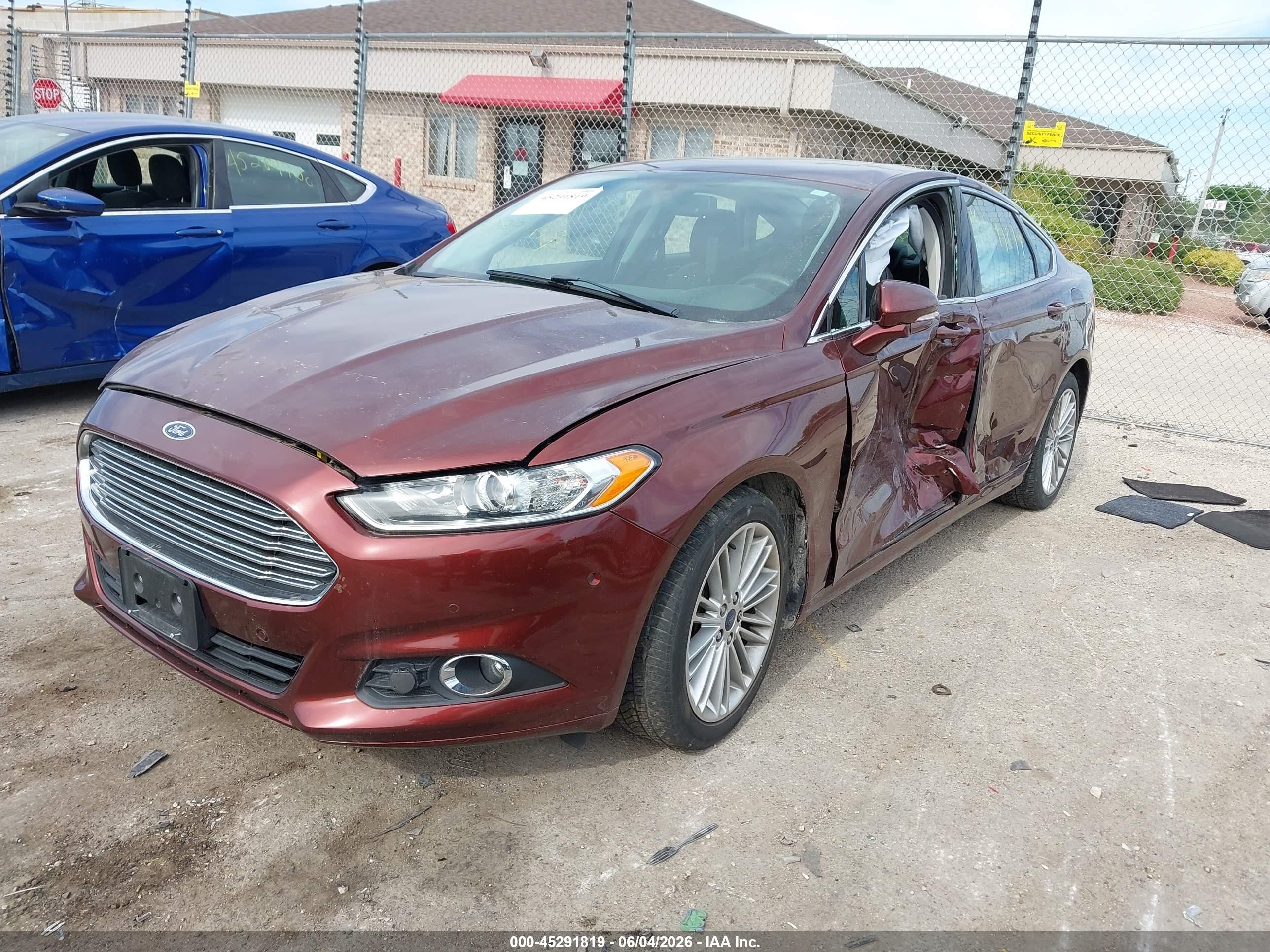 2015 Ford Fusion Se Maroon vin: 3FA6P0HD9FR158025