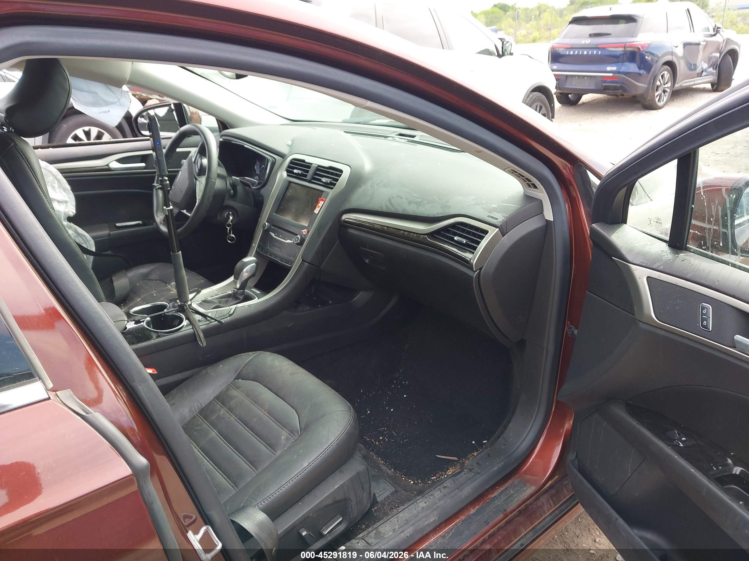 2015 Ford Fusion Se Maroon vin: 3FA6P0HD9FR158025