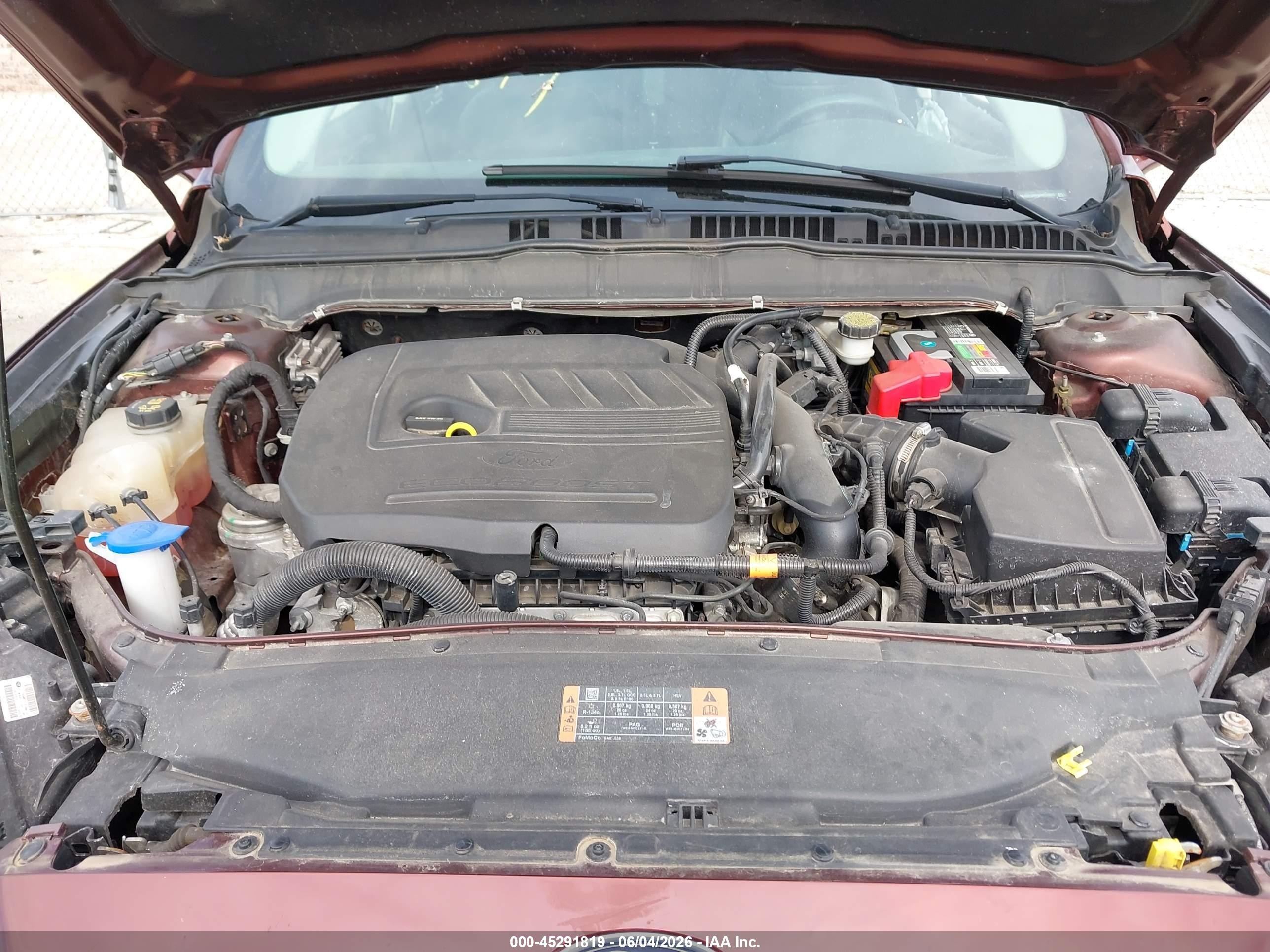 2015 Ford Fusion Se Maroon vin: 3FA6P0HD9FR158025