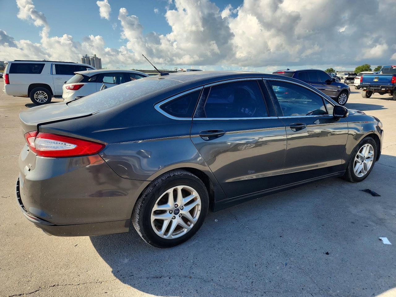 2015 Ford Fusion Se Gray vin: 3FA6P0HD9FR184513