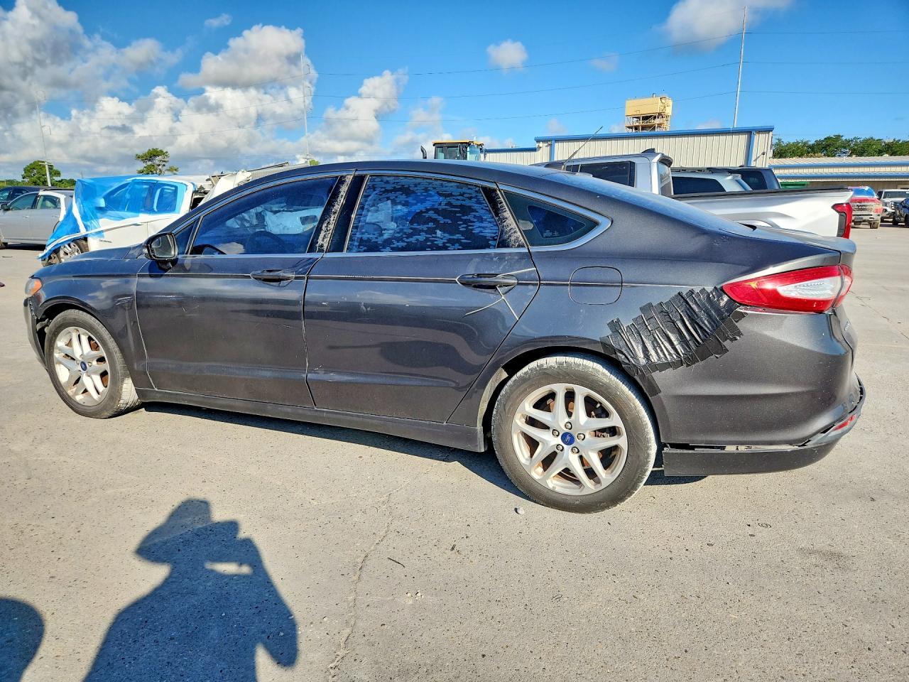 2015 Ford Fusion Se Gray vin: 3FA6P0HD9FR184513